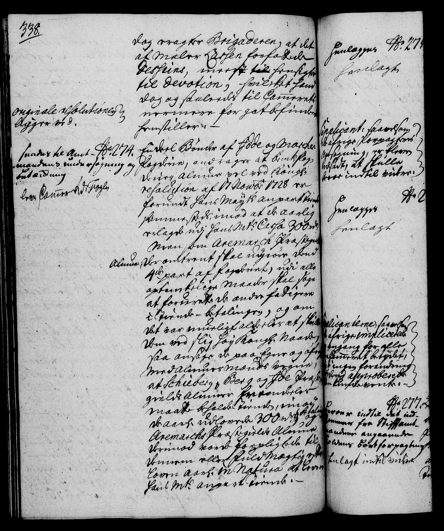 Rentekammeret, Kammerkanselliet, RA/EA-3111/G/Gh/Gha/L0023: Norsk ekstraktmemorialprotokoll (merket RK 53.68), 1741-1742, p. 338