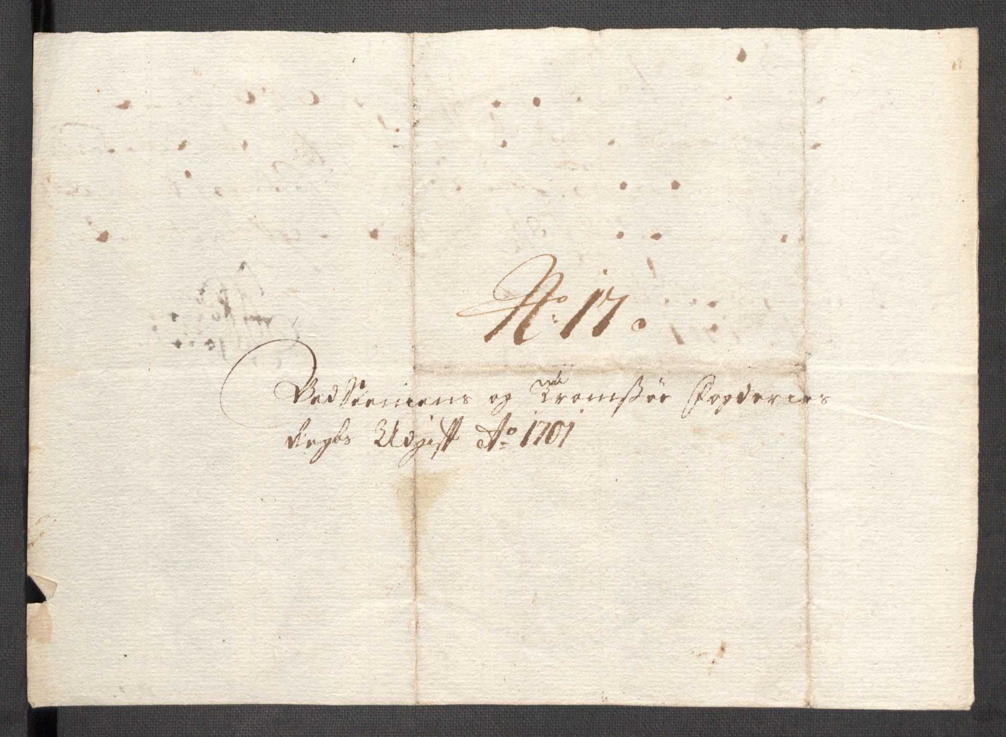 Rentekammeret inntil 1814, Reviderte regnskaper, Fogderegnskap, AV/RA-EA-4092/R68/L4755: Fogderegnskap Senja og Troms, 1700-1704, p. 196