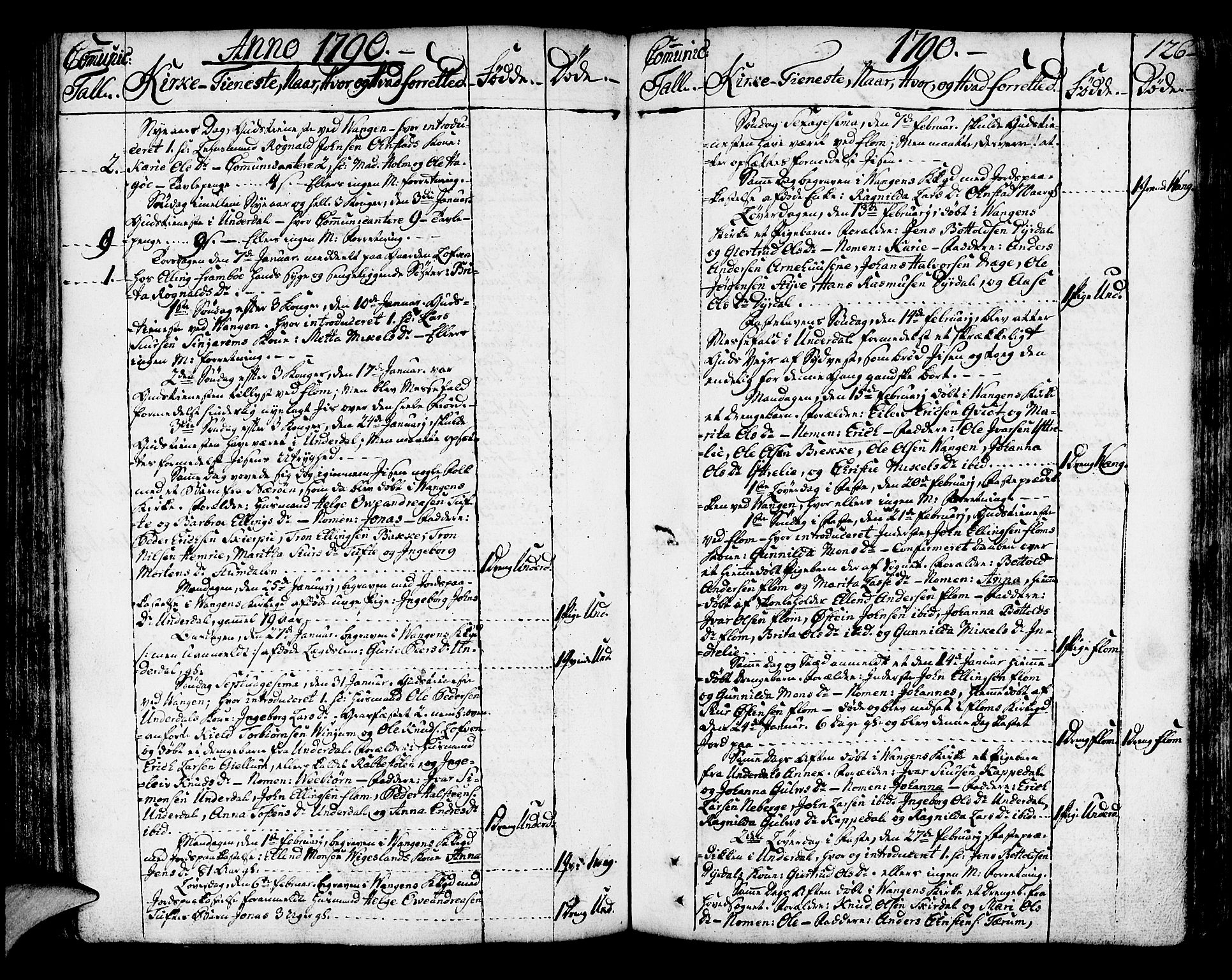 Aurland sokneprestembete, SAB/A-99937/H/Ha/Haa/L0004: Parish register (official) no. A 4, 1756-1801, p. 126