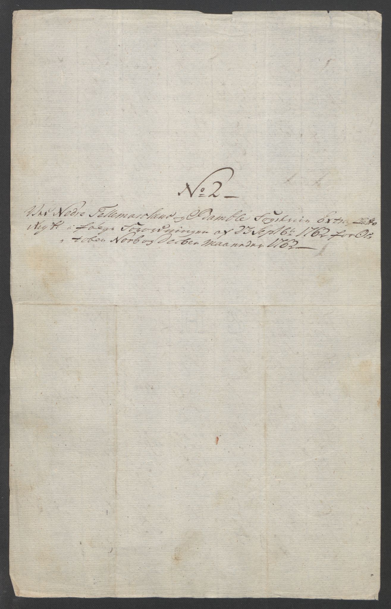 Rentekammeret inntil 1814, Reviderte regnskaper, Fogderegnskap, AV/RA-EA-4092/R37/L2239: Ekstraskatten Nedre Telemark og Bamble, 1762-1763, p. 38