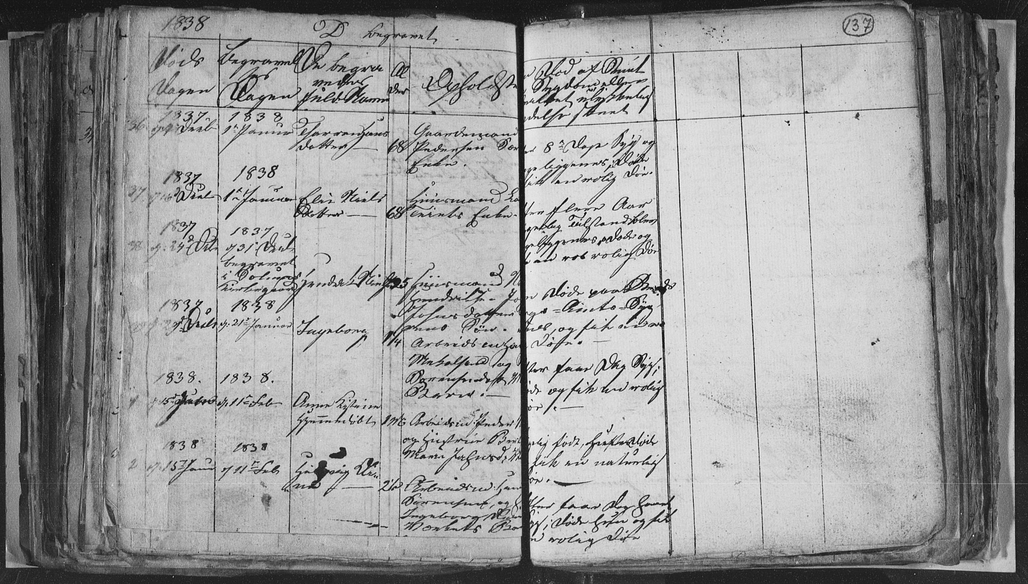 Siljan kirkebøker, SAKO/A-300/G/Ga/L0001: Parish register (copy) no. 1, 1827-1847, p. 137