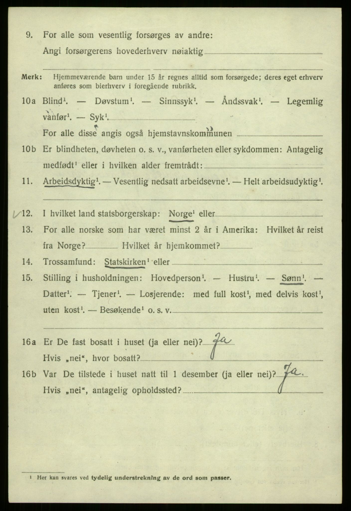 SAB, 1920 census for Bergen, 1920, p. 183727