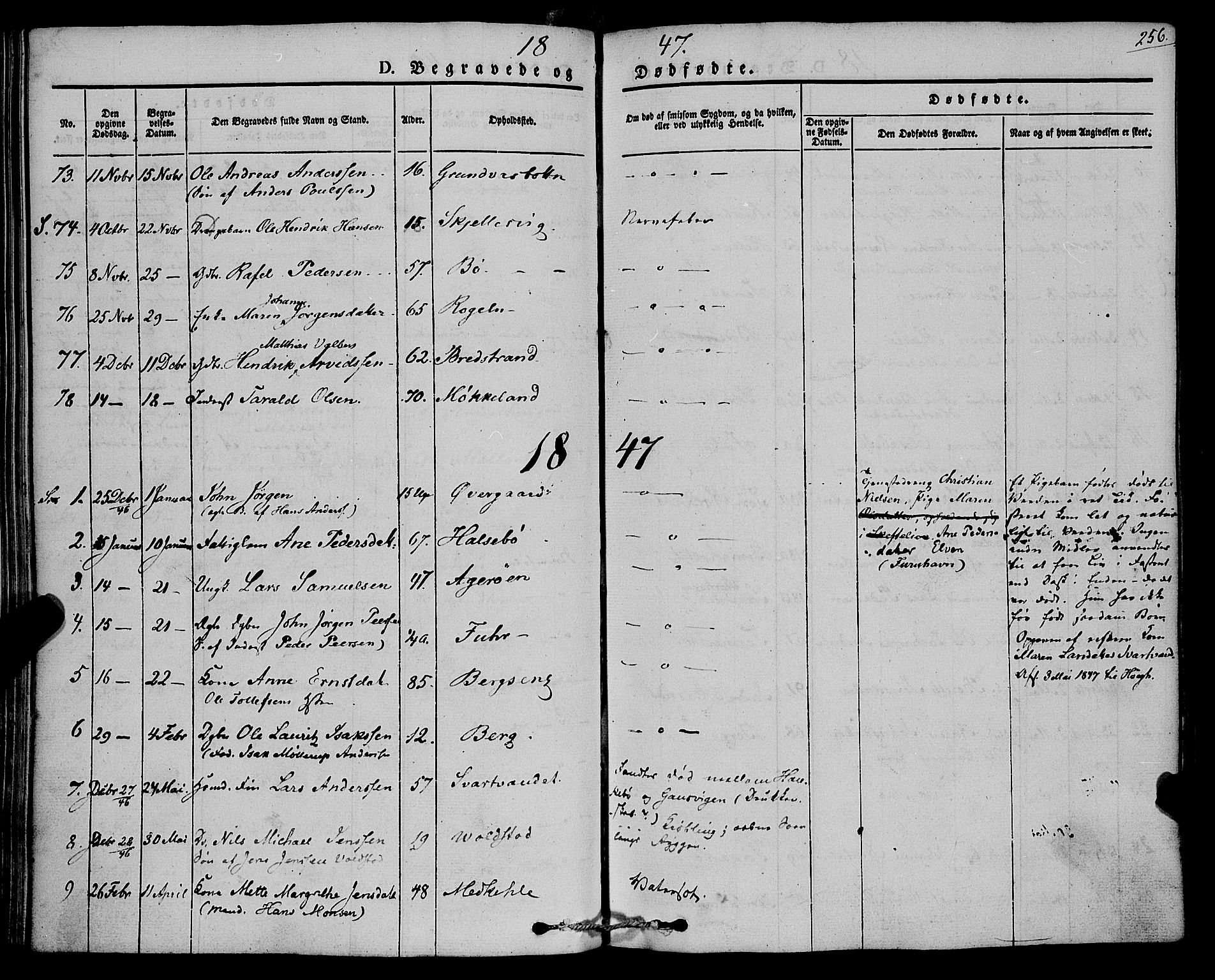 Trondenes sokneprestkontor, SATØ/S-1319/H/Ha/L0009kirke: Parish register (official) no. 9, 1841-1852, p. 256