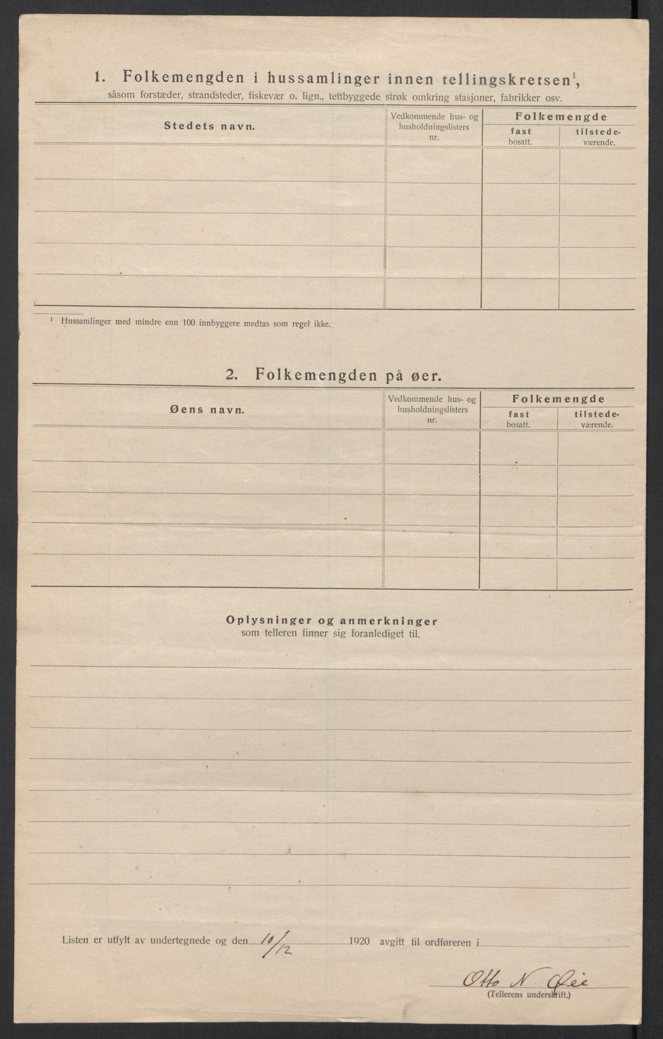 SAT, 1920 census for Ørsta, 1920, p. 23