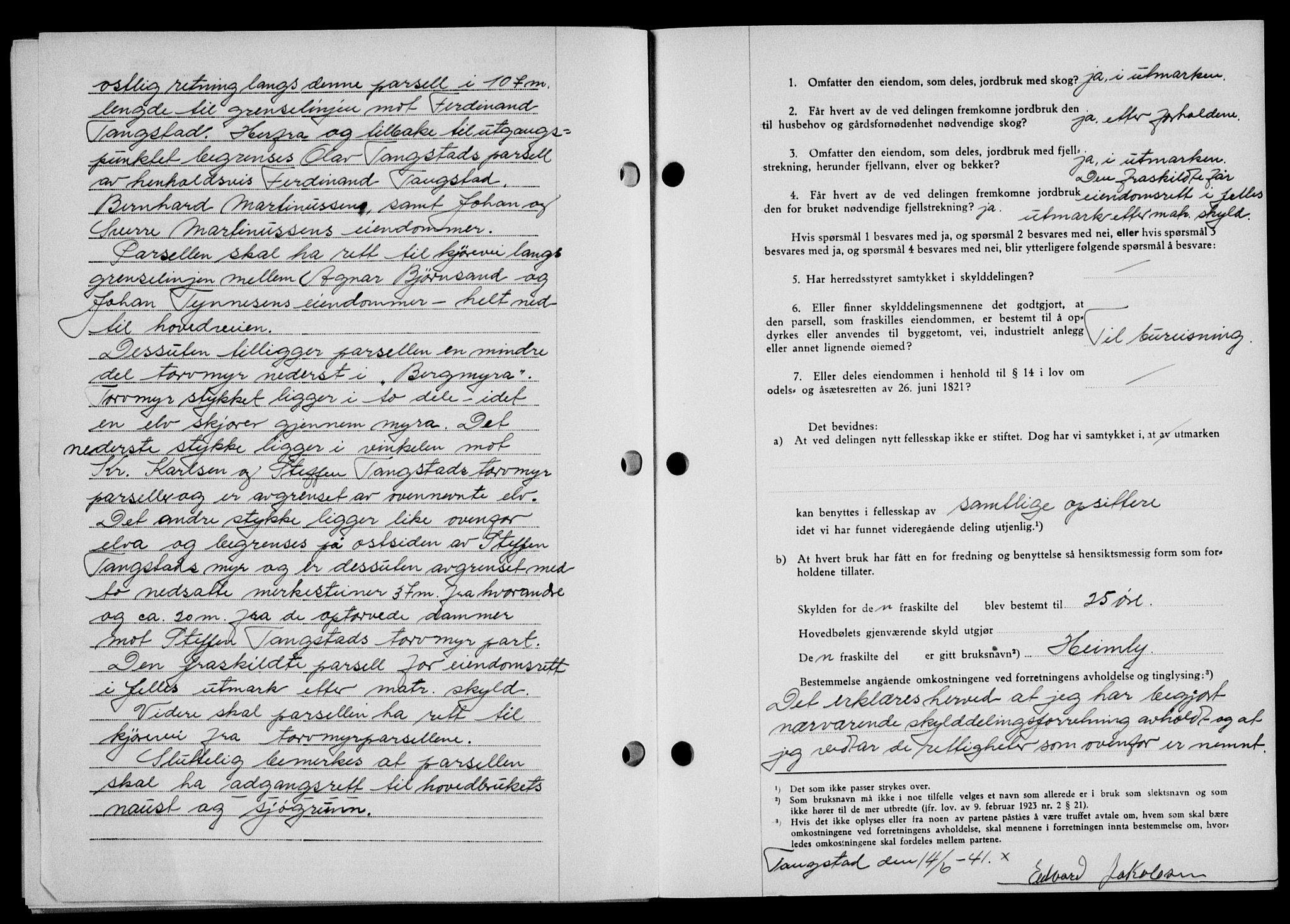 Lofoten sorenskriveri, AV/SAT-A-0017/1/2/2C/L0009a: Mortgage book no. 9a, 1941-1942, Diary no: : 883/1942