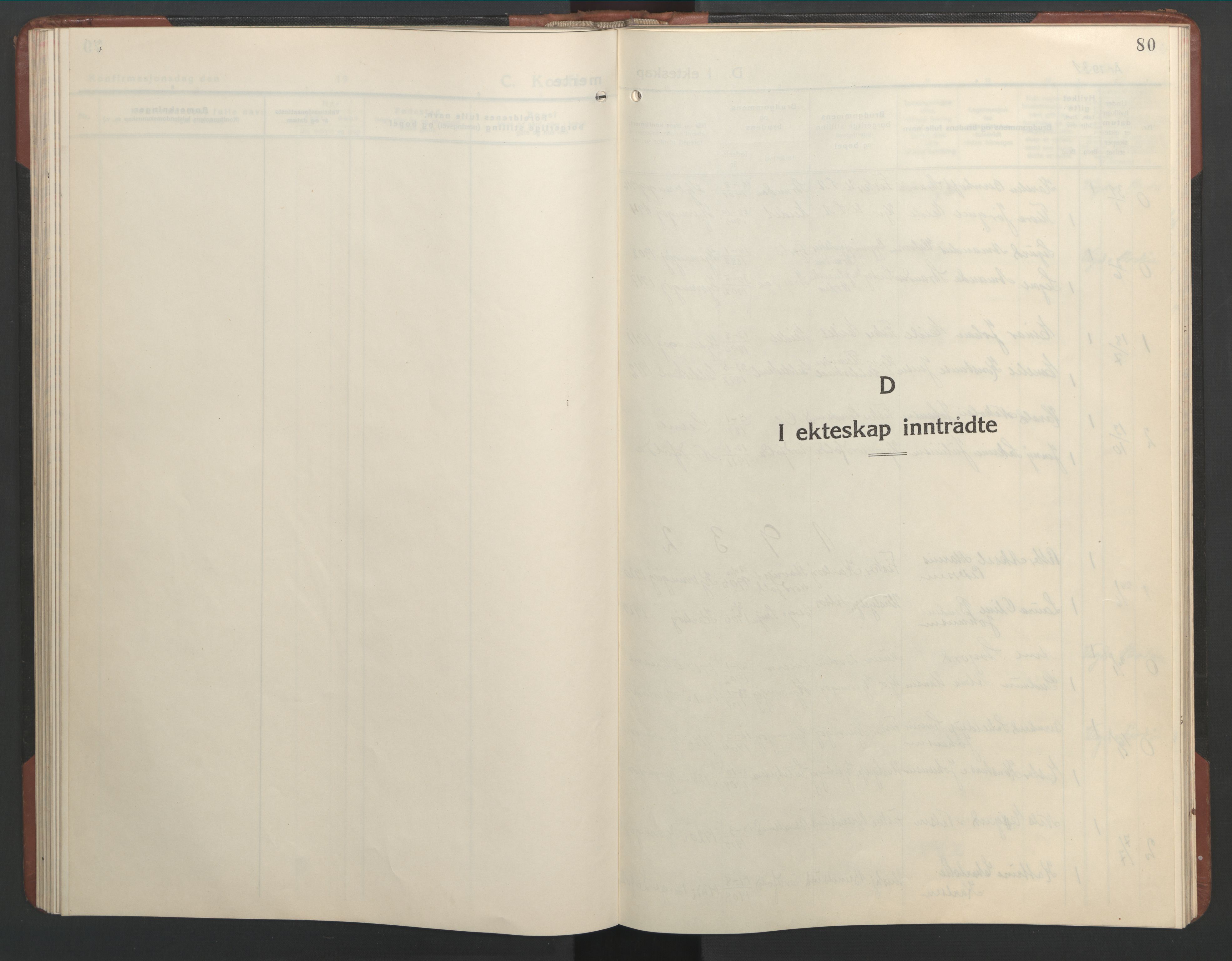 Ministerialprotokoller, klokkerbøker og fødselsregistre - Nordland, SAT/A-1459/803/L0078: Parish register (copy) no. 803C05, 1931-1952, p. 80