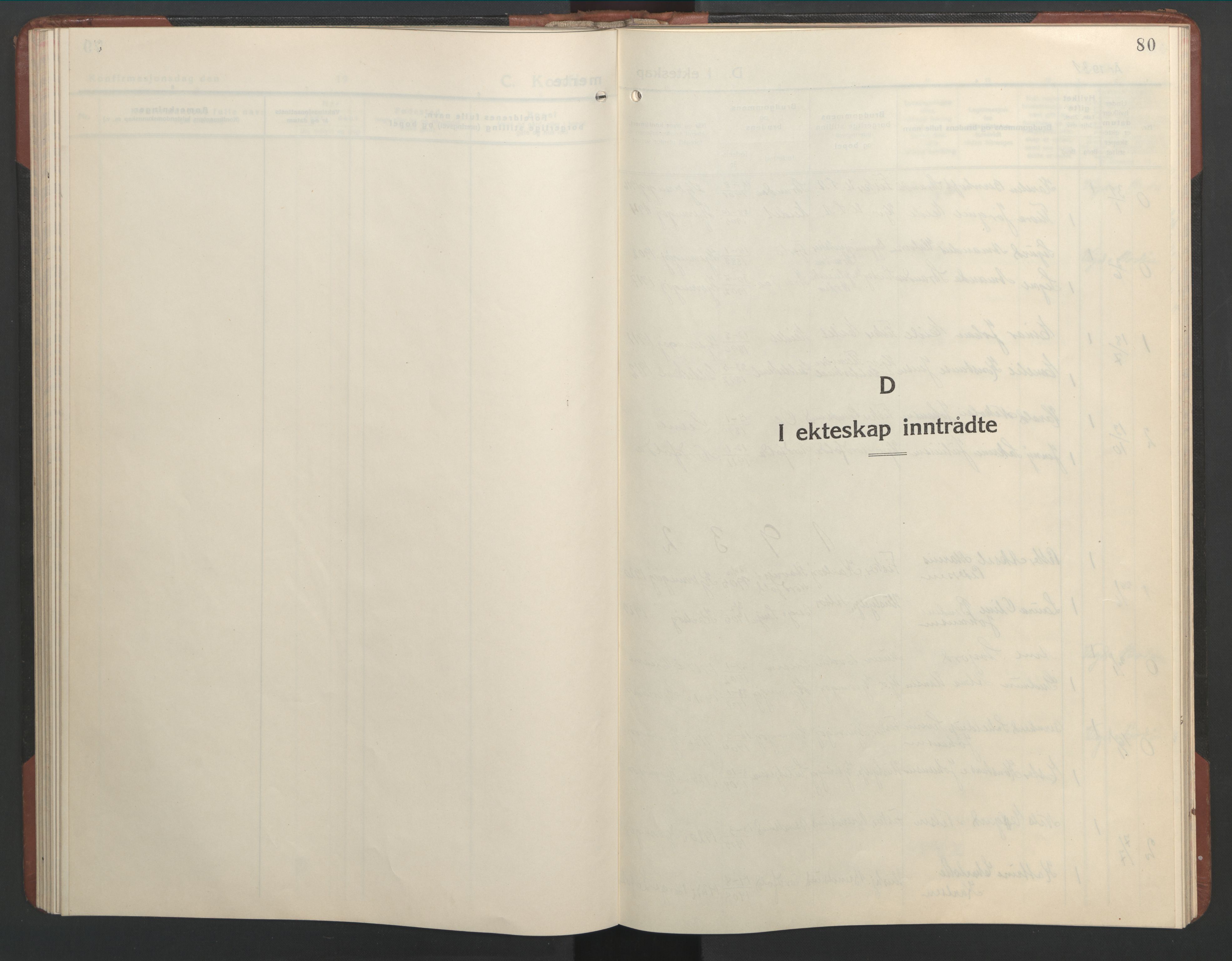 Ministerialprotokoller, klokkerbøker og fødselsregistre - Nordland, AV/SAT-A-1459/803/L0078: Parish register (copy) no. 803C05, 1931-1952, p. 80