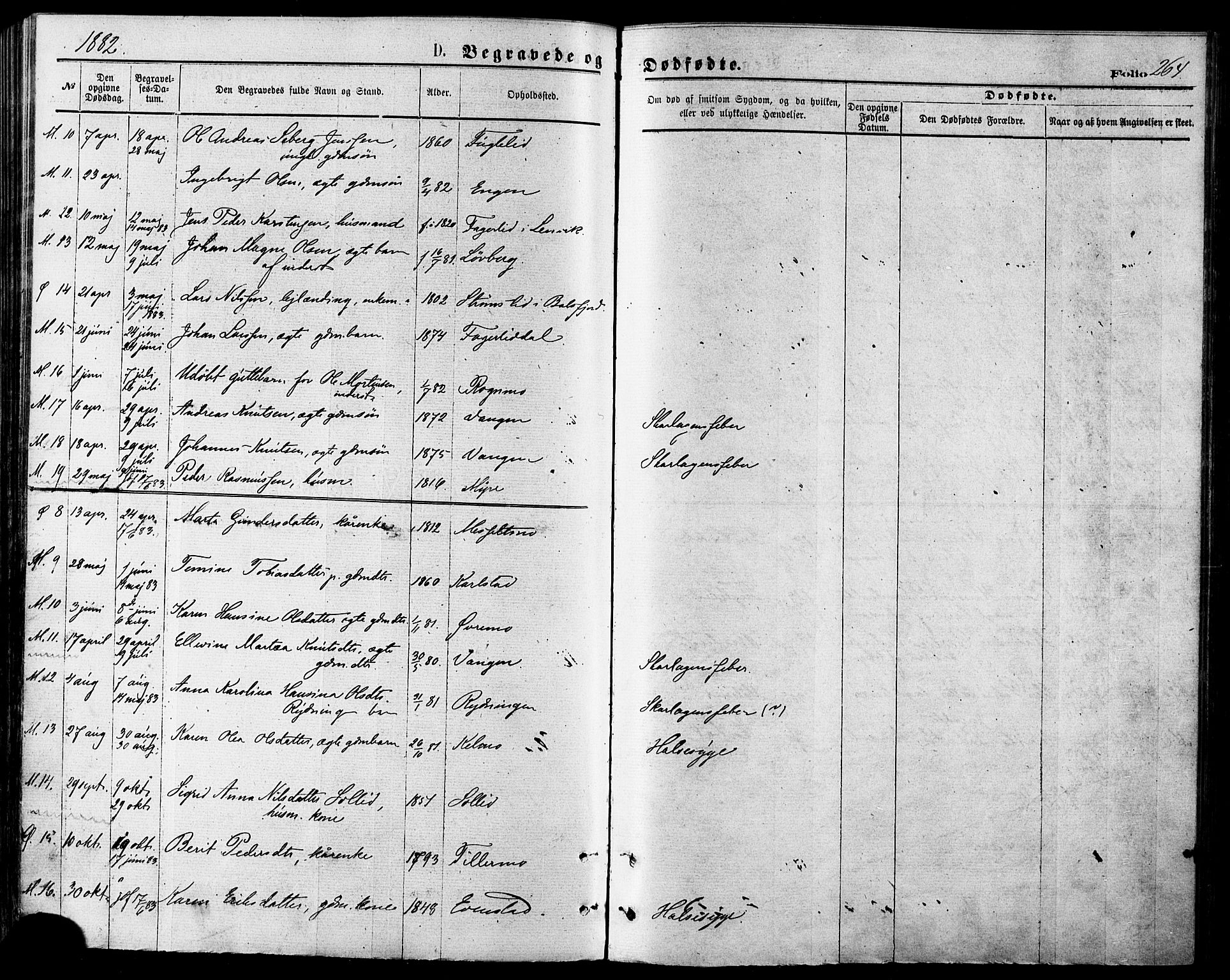 Målselv sokneprestembete, AV/SATØ-S-1311/G/Ga/Gaa/L0005kirke: Parish register (official) no. 5, 1872-1884, p. 264