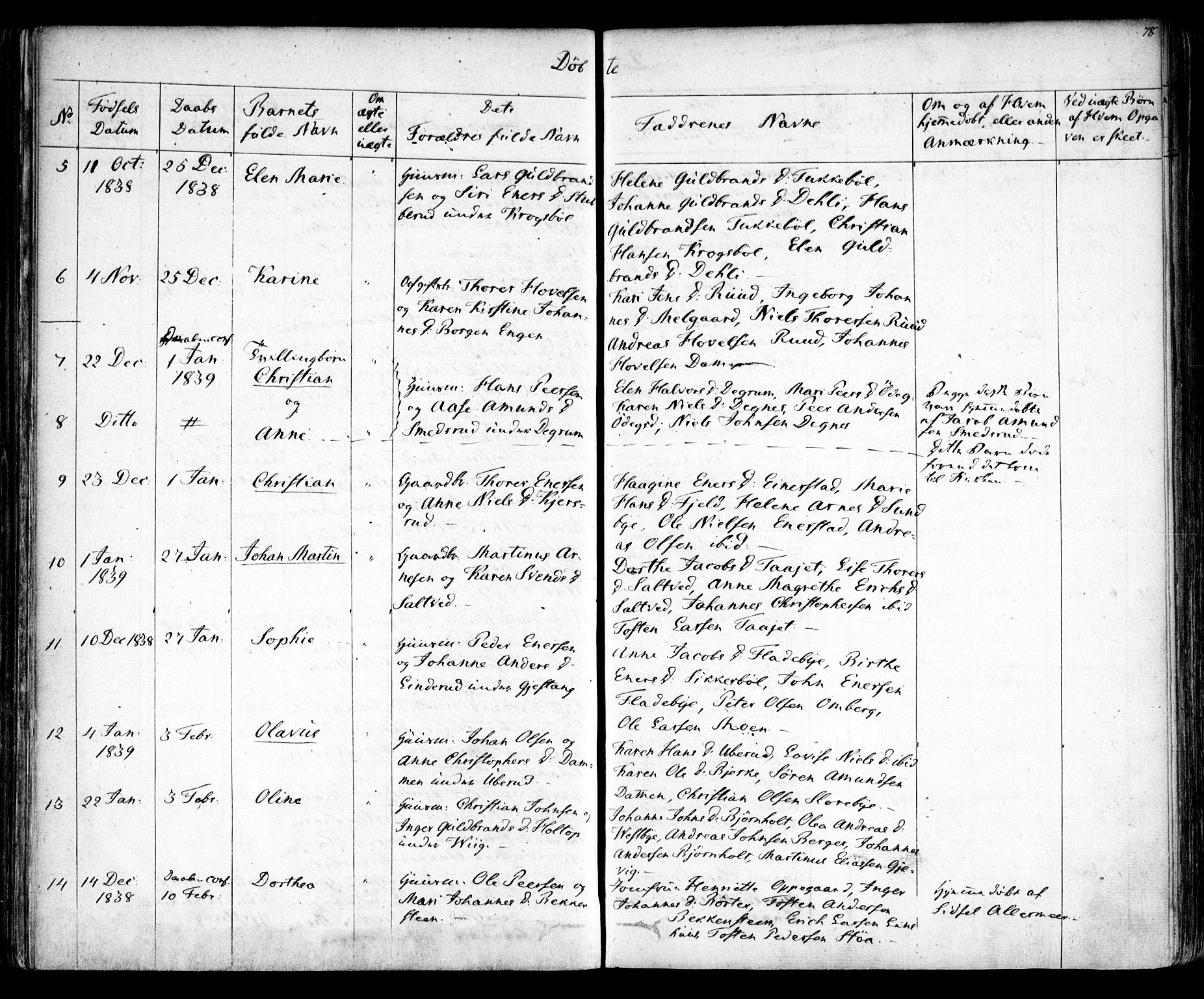 Enebakk prestekontor Kirkebøker, SAO/A-10171c/F/Fa/L0009: Parish register (official) no. I 9, 1832-1861, p. 78