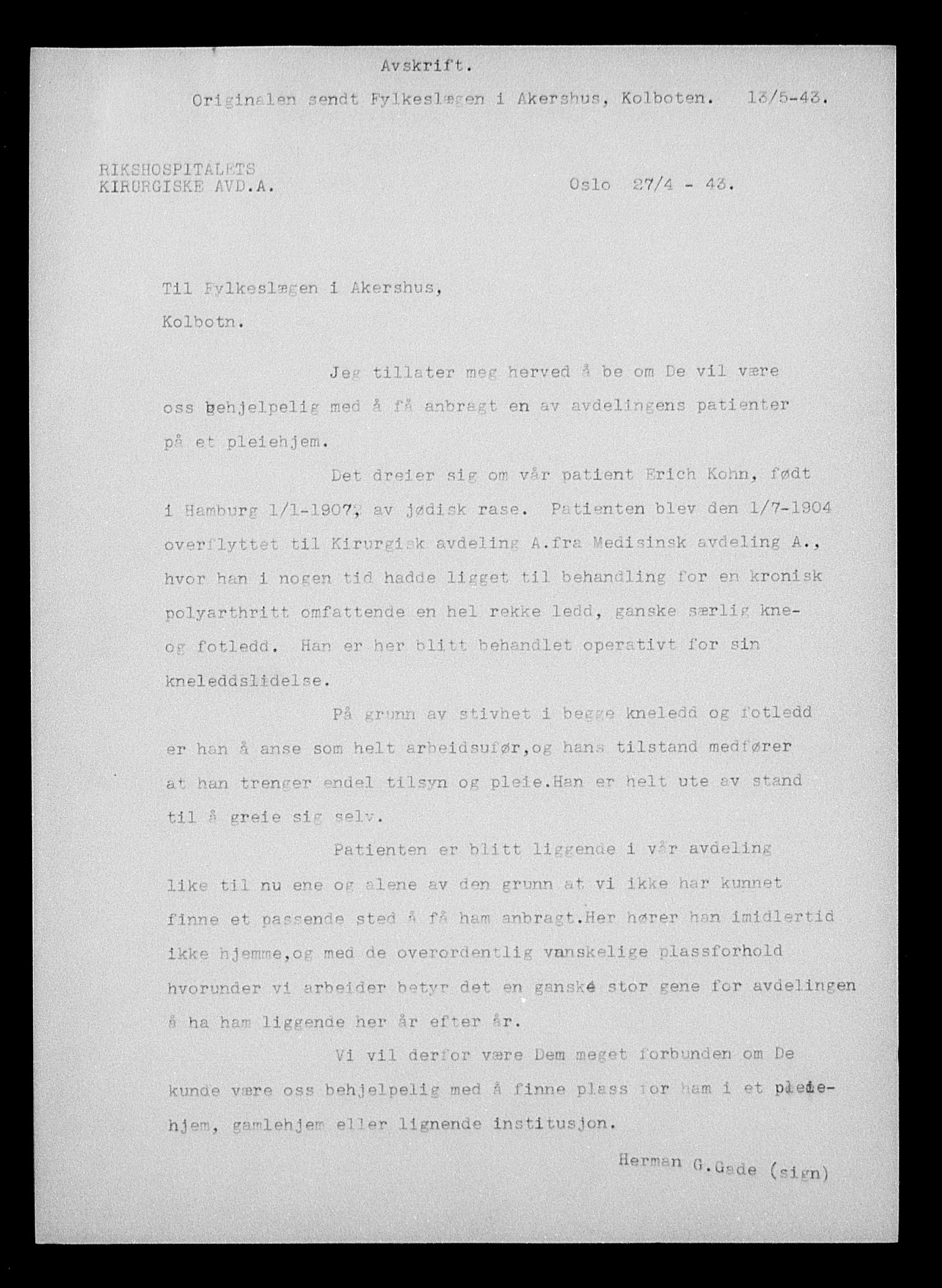 Justisdepartementet, Tilbakeføringskontoret for inndratte formuer, AV/RA-S-1564/H/Hc/Hcc/L0930: --, 1945-1947, p. 129