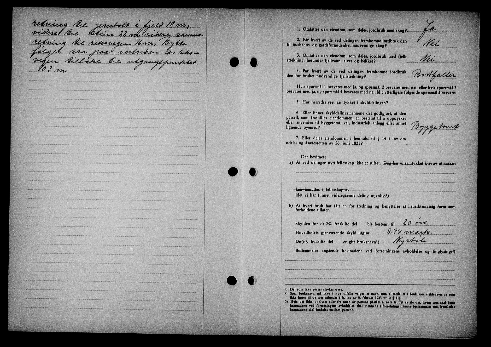 Nedenes sorenskriveri, AV/SAK-1221-0006/G/Gb/Gba/L0049: Mortgage book no. A-III, 1941-1942, Diary no: : 875/1942