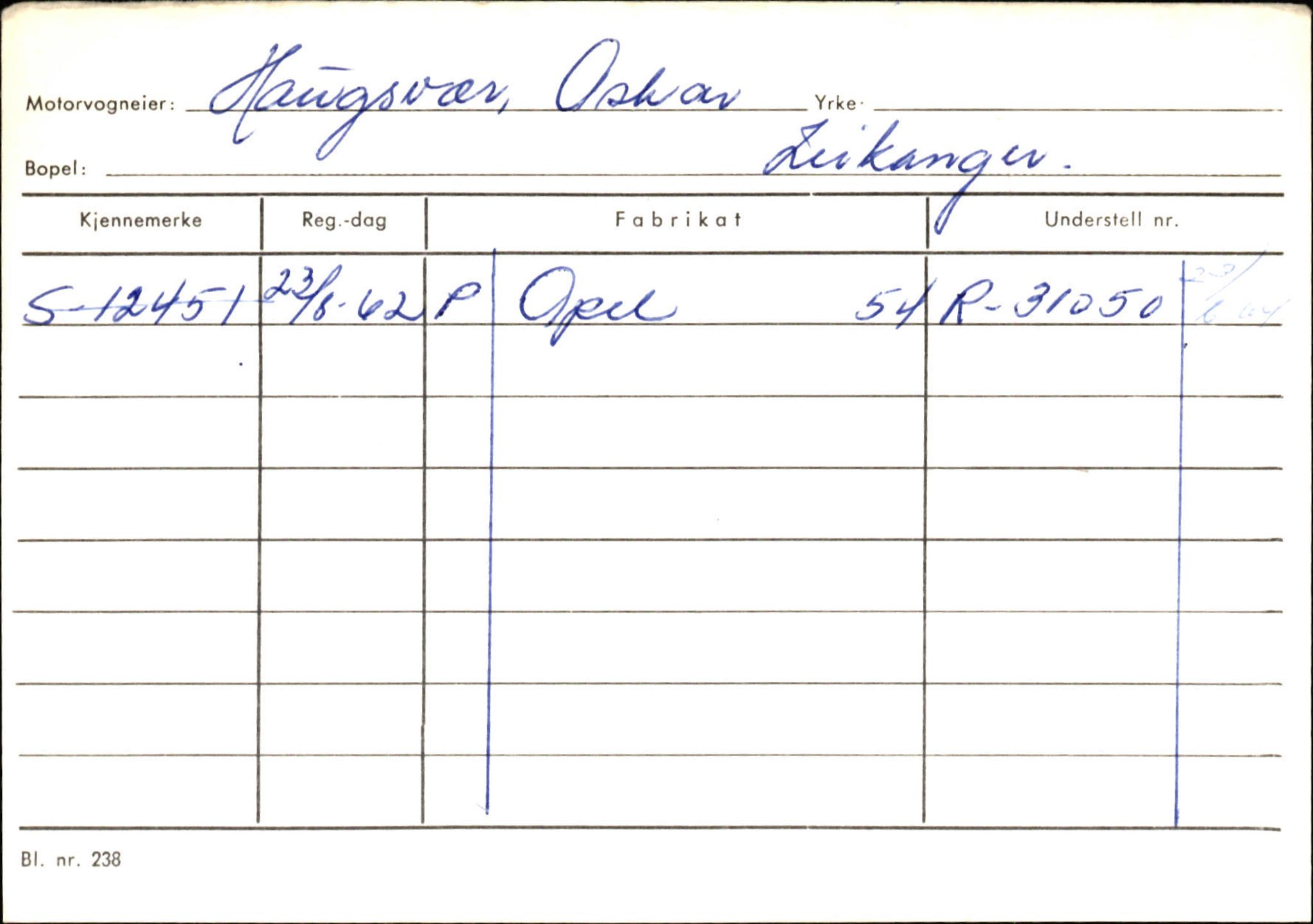 Statens vegvesen, Sogn og Fjordane vegkontor, AV/SAB-A-5301/4/F/L0126: Eigarregister Fjaler M-Å. Leikanger A-Å, 1945-1975, p. 1360