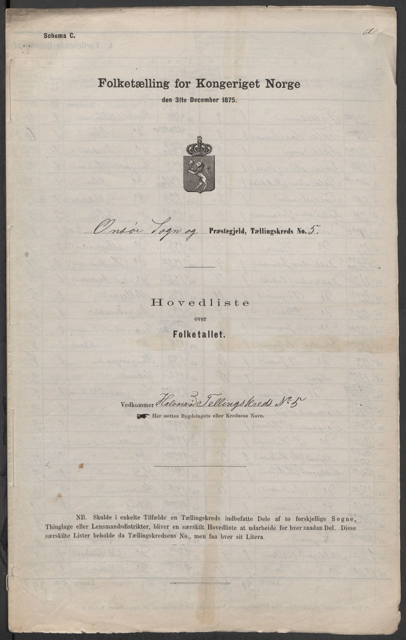 RA, 1875 census for 0134P Onsøy, 1875, p. 25