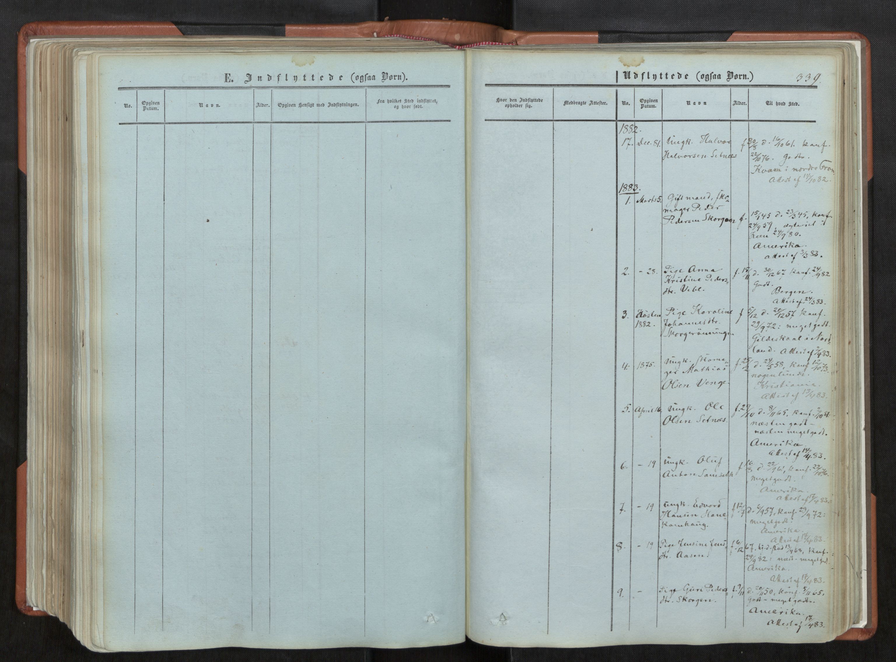 Ministerialprotokoller, klokkerbøker og fødselsregistre - Møre og Romsdal, SAT/A-1454/544/L0572: Parish register (official) no. 544A05, 1854-1886, p. 339