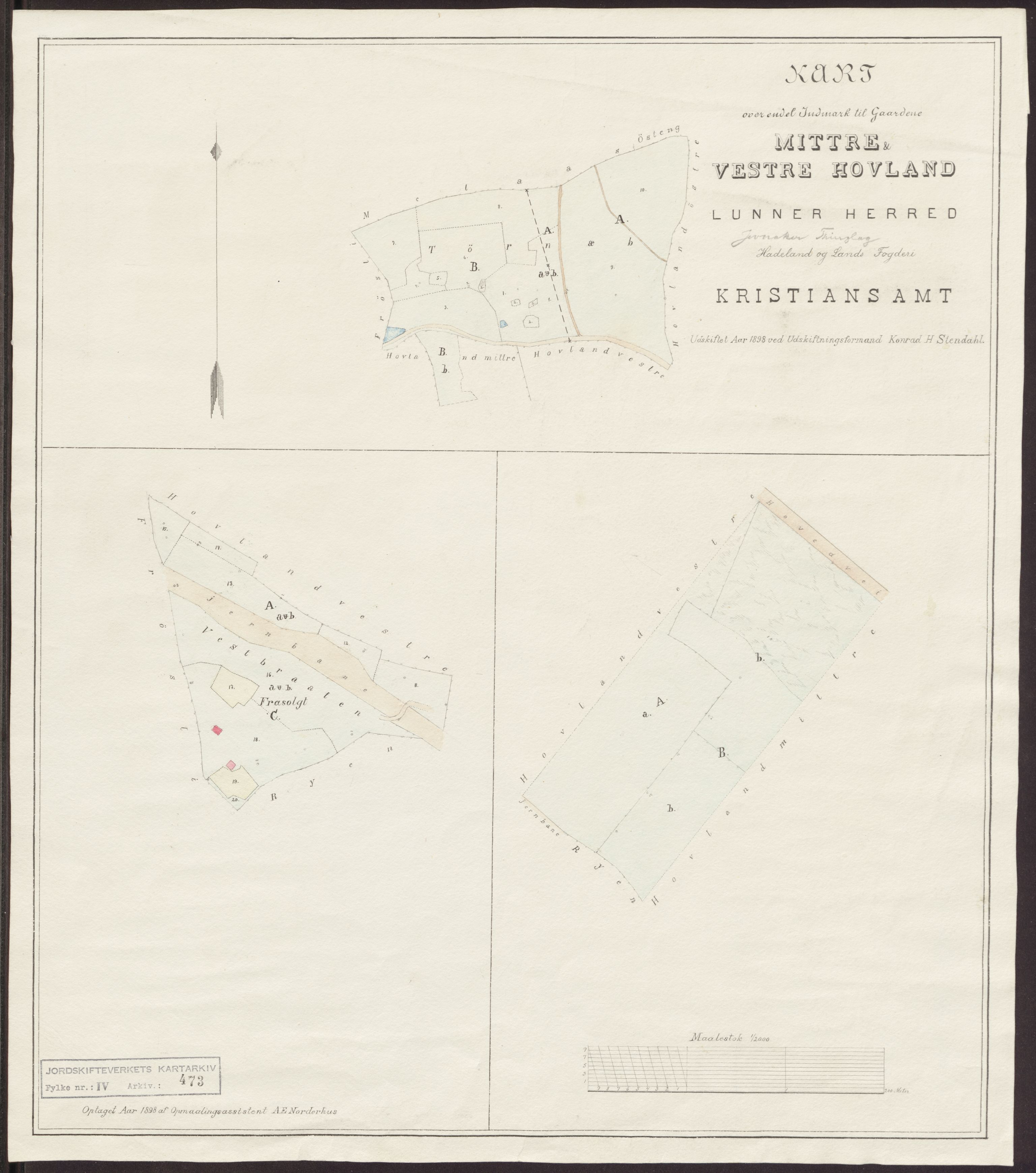 Jordskifteverkets kartarkiv, AV/RA-S-3929/T, 1859-1988, p. 563
