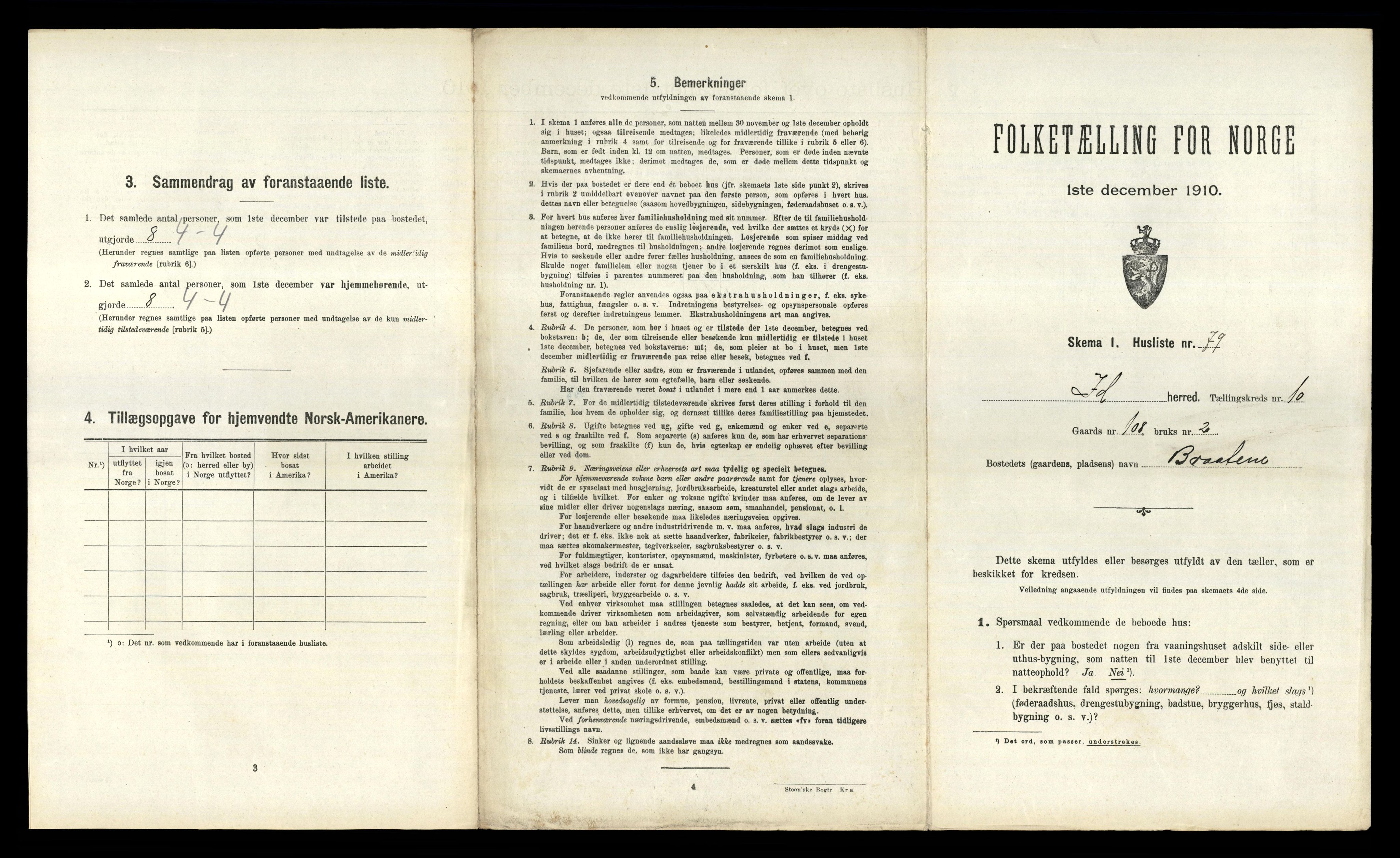 RA, 1910 census for Idd, 1910, p. 1630