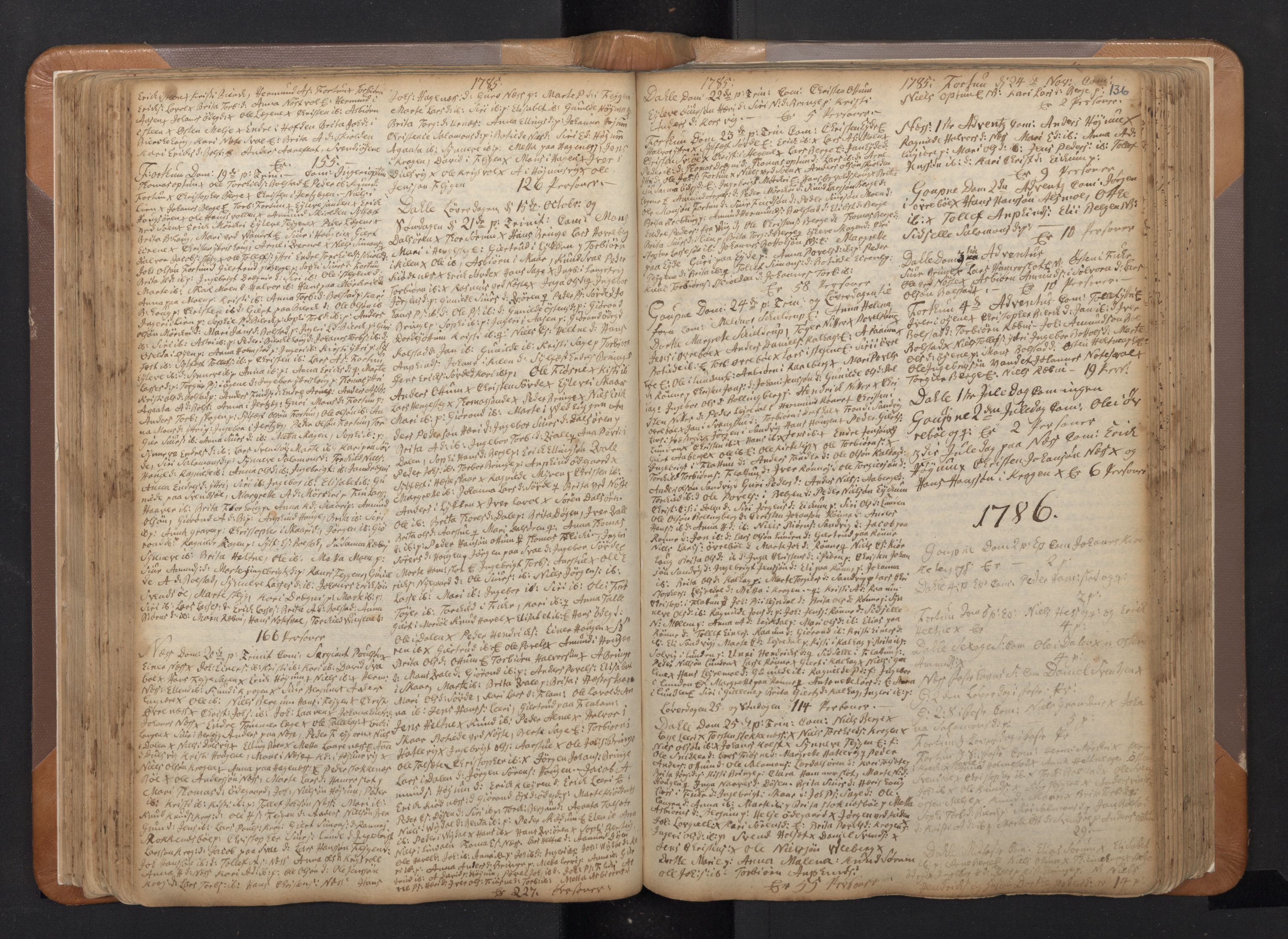 Luster sokneprestembete, SAB/A-81101/H/Haa/Haaa/L0002: Parish register (official) no. A 2, 1751-1796, p. 135b-136a