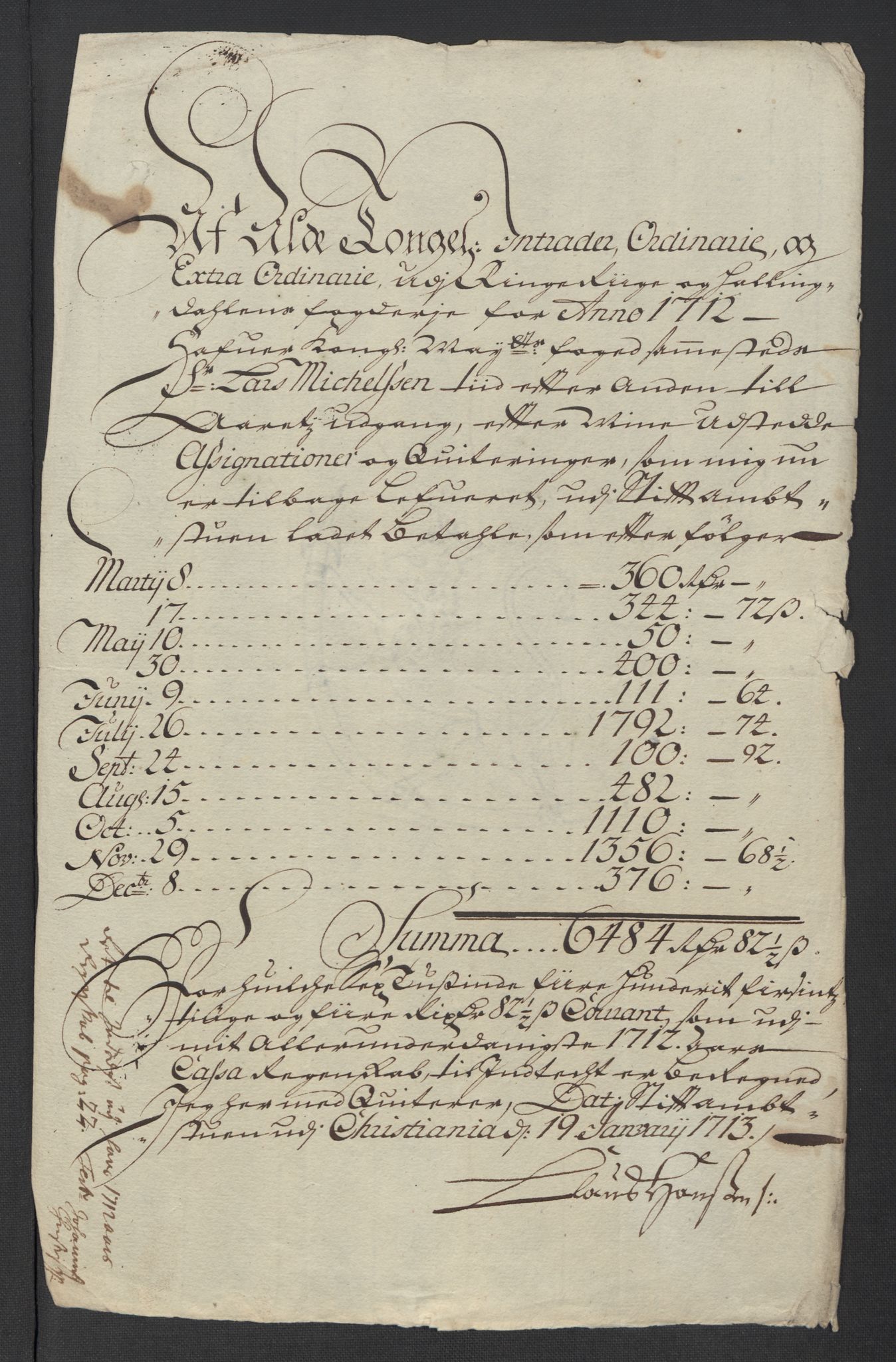 Rentekammeret inntil 1814, Reviderte regnskaper, Fogderegnskap, AV/RA-EA-4092/R23/L1470: Fogderegnskap Ringerike og Hallingdal, 1712, p. 218