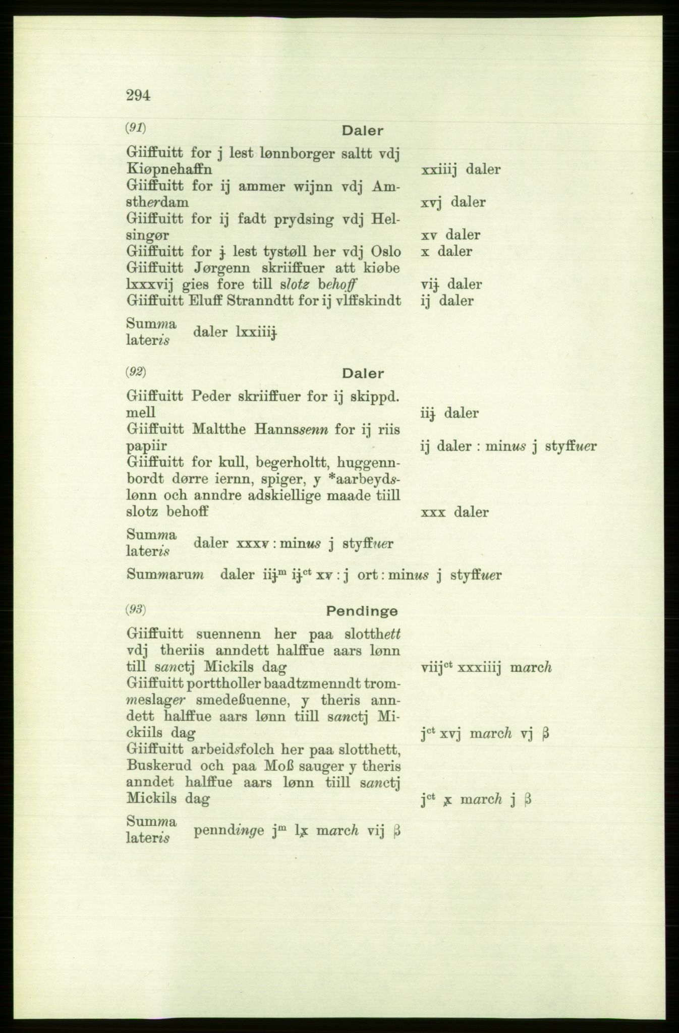 Publikasjoner utgitt av Arkivverket, PUBL/PUBL-001/C/0001: Bind 1: Rekneskap for Akershus len 1557-1558, 1557-1558, p. 294