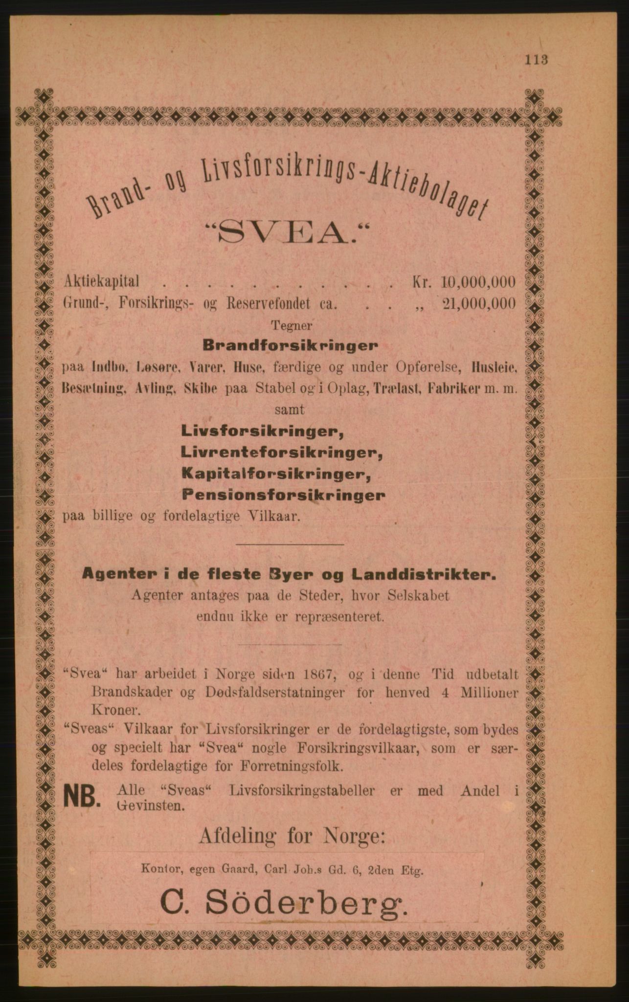 Kristiania/Oslo adressebok, PUBL/-, 1889, p. 113