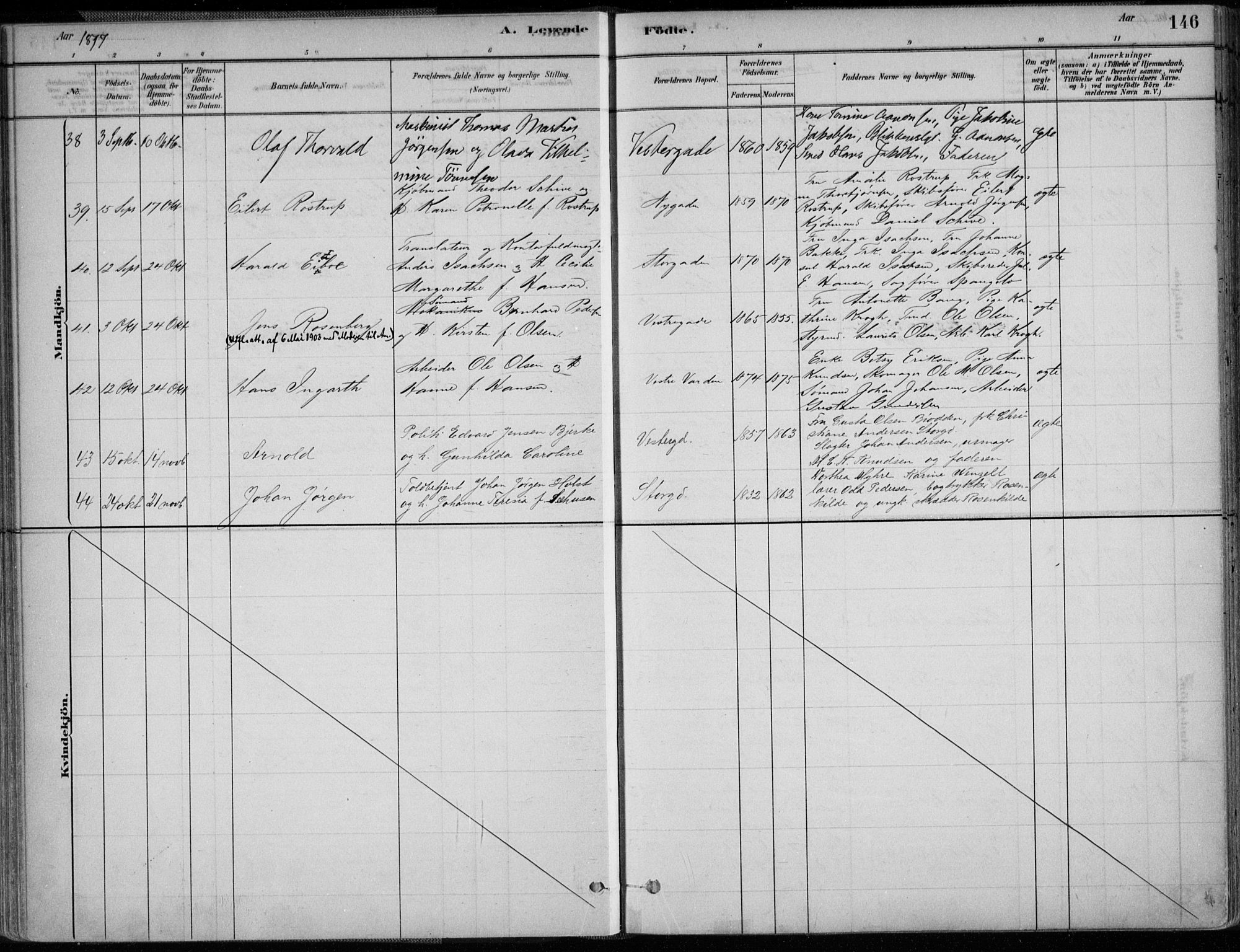 Grimstad sokneprestkontor, SAK/1111-0017/F/Fa/L0003: Parish register (official) no. A 2, 1882-1912, p. 146