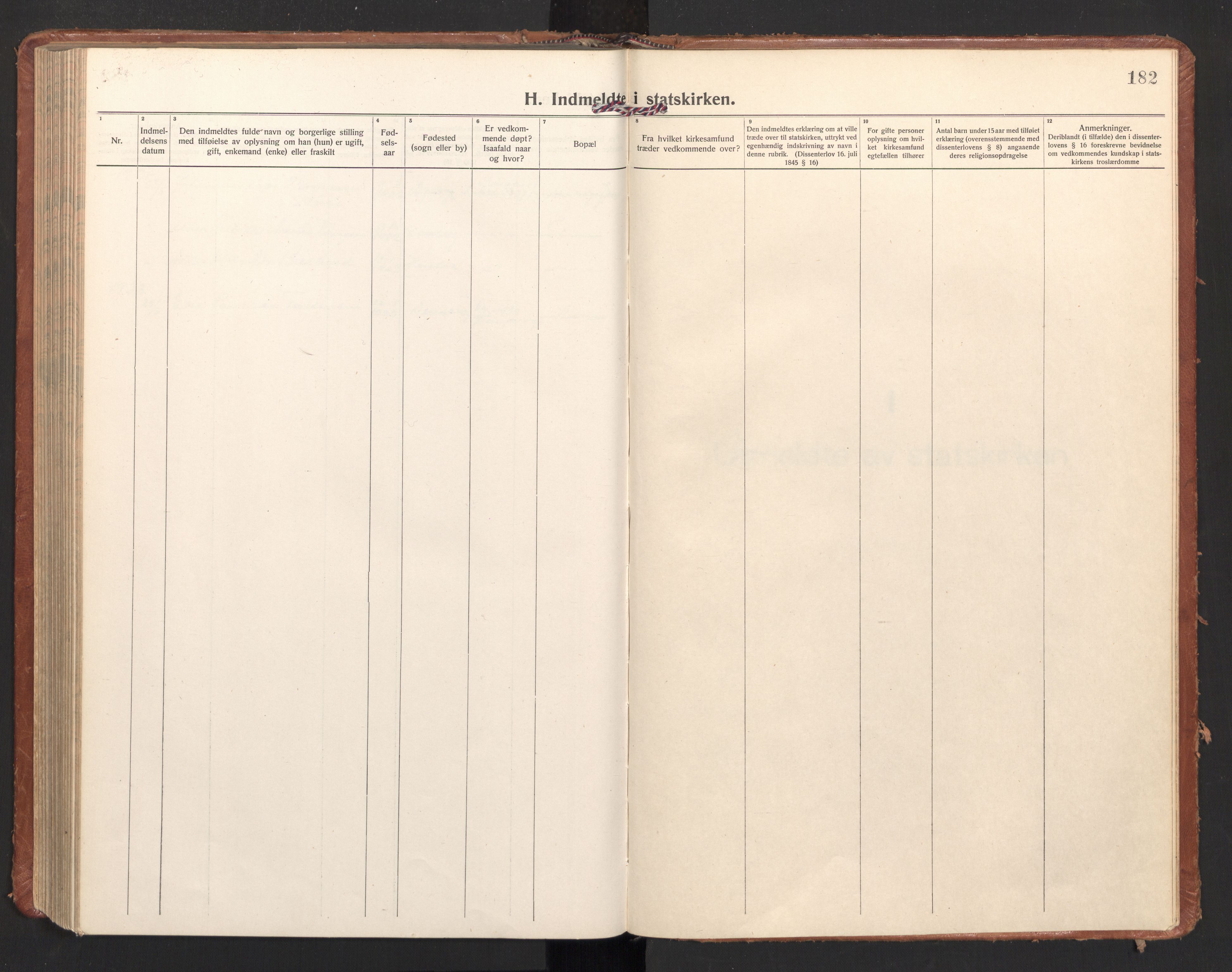 Ministerialprotokoller, klokkerbøker og fødselsregistre - Nordland, SAT/A-1459/897/L1408: Parish register (official) no. 897A15, 1922-1938, p. 182