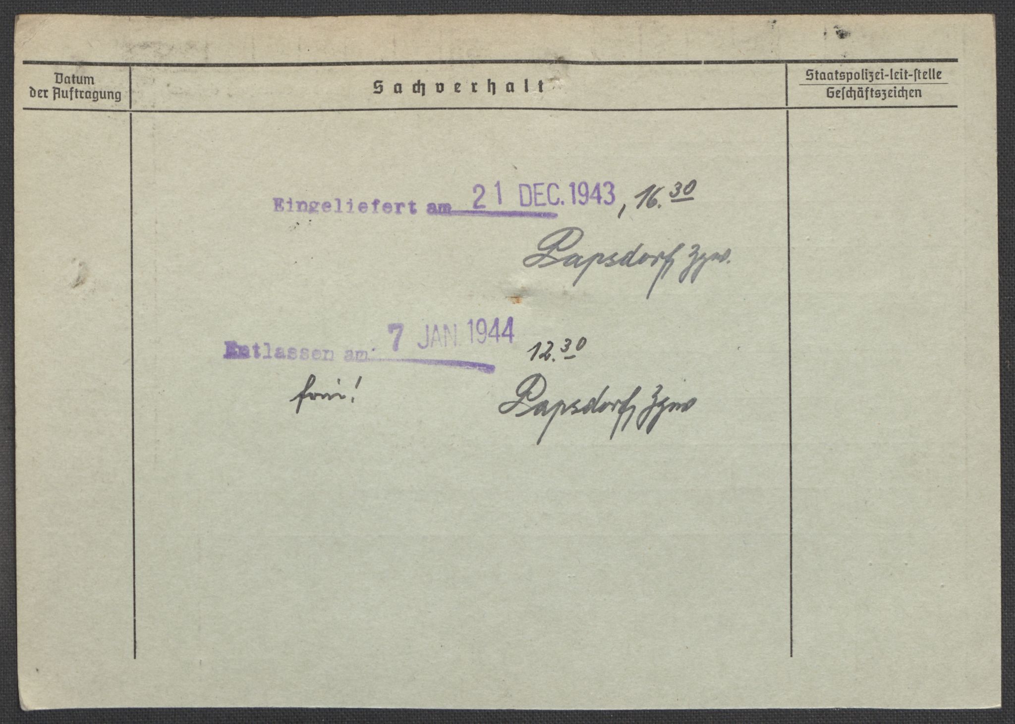 Befehlshaber der Sicherheitspolizei und des SD, AV/RA-RAFA-5969/E/Ea/Eaa/L0010: Register over norske fanger i Møllergata 19: Sø-Å, 1940-1945, p. 599