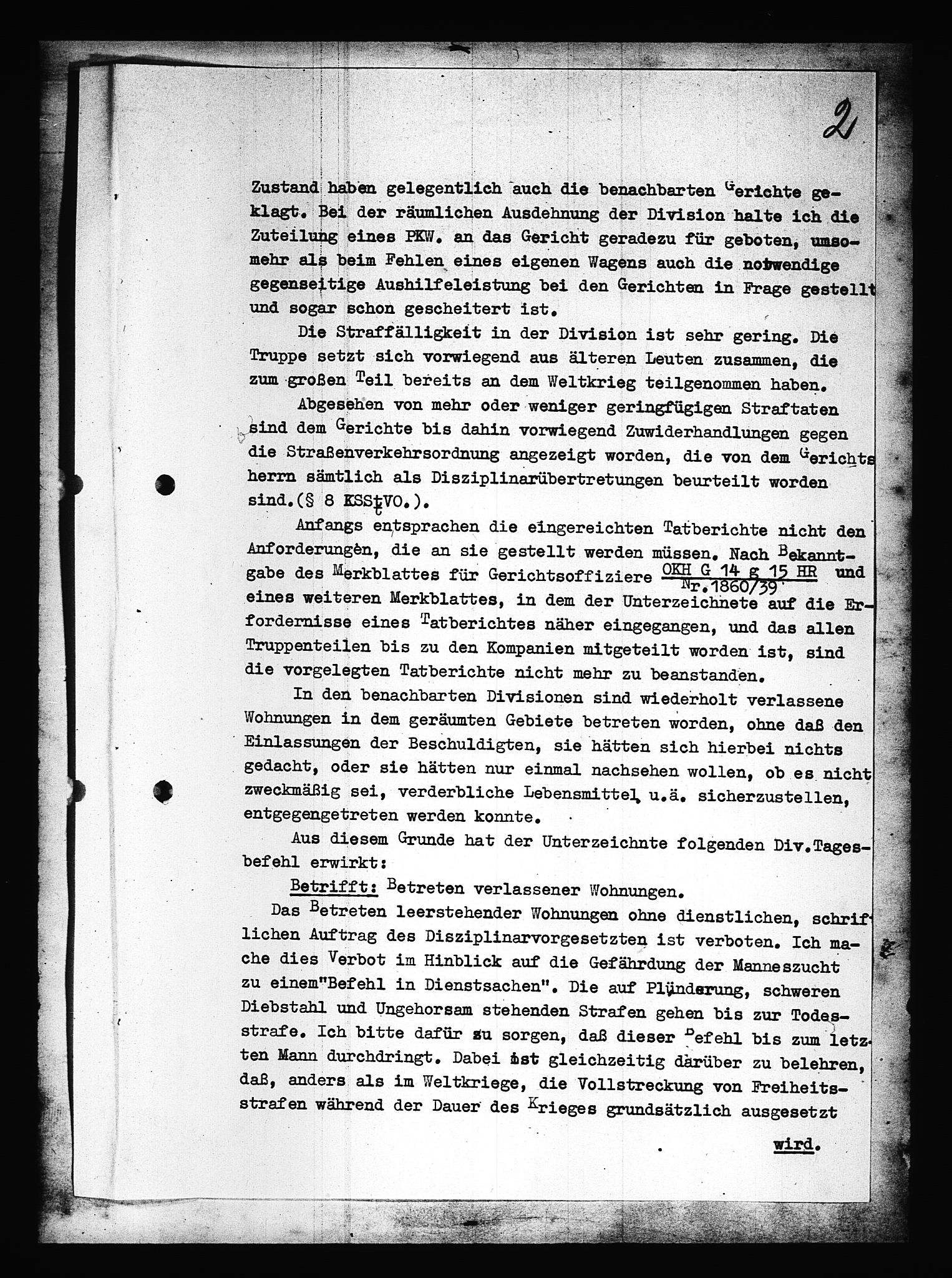 Documents Section, AV/RA-RAFA-2200/V/L0088: Amerikansk mikrofilm "Captured German Documents".
Box No. 727.  FKA jnr. 601/1954., 1939-1940, p. 379