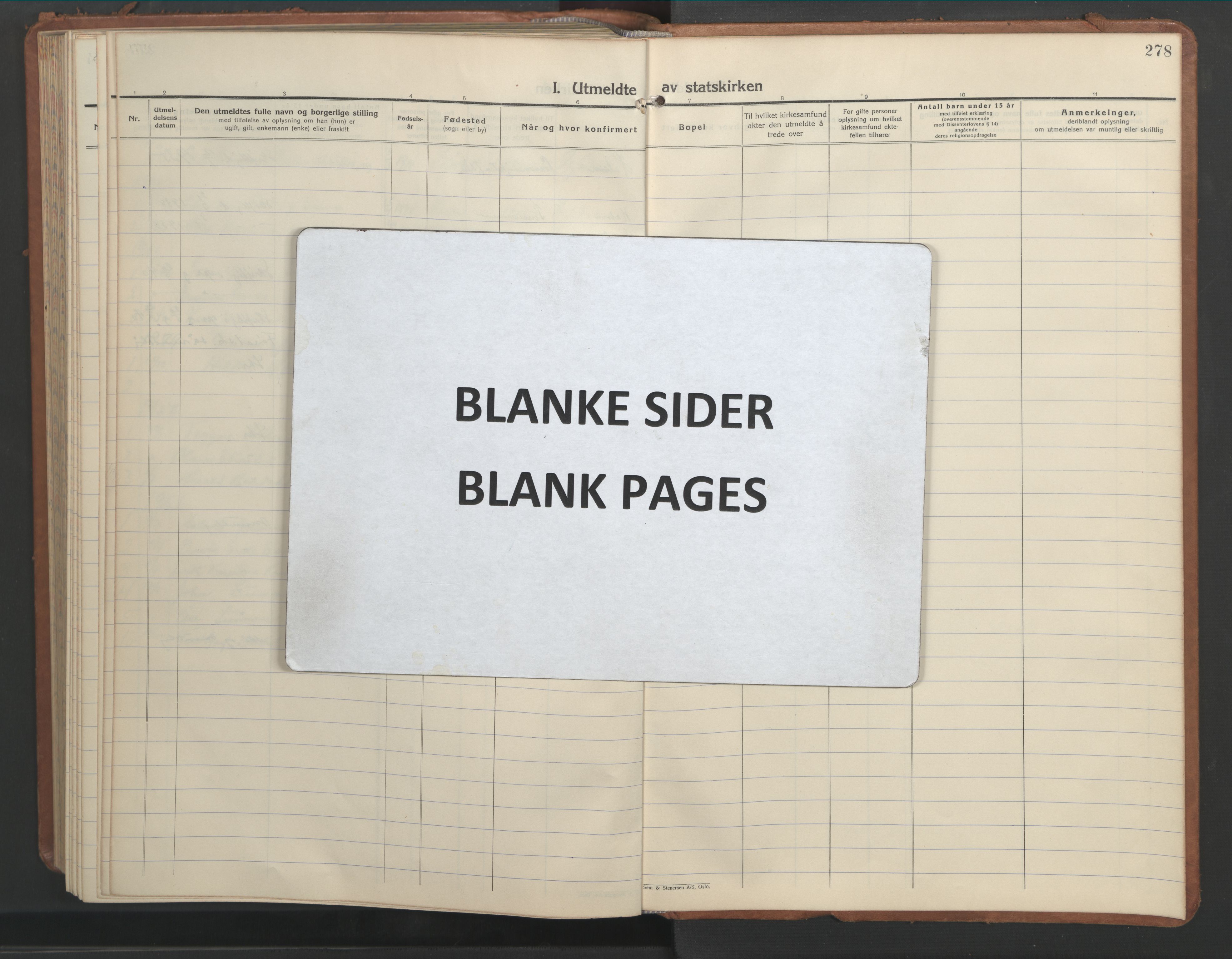 Ministerialprotokoller, klokkerbøker og fødselsregistre - Nord-Trøndelag, AV/SAT-A-1458/709/L0089: Parish register (copy) no. 709C03, 1935-1948, p. 278