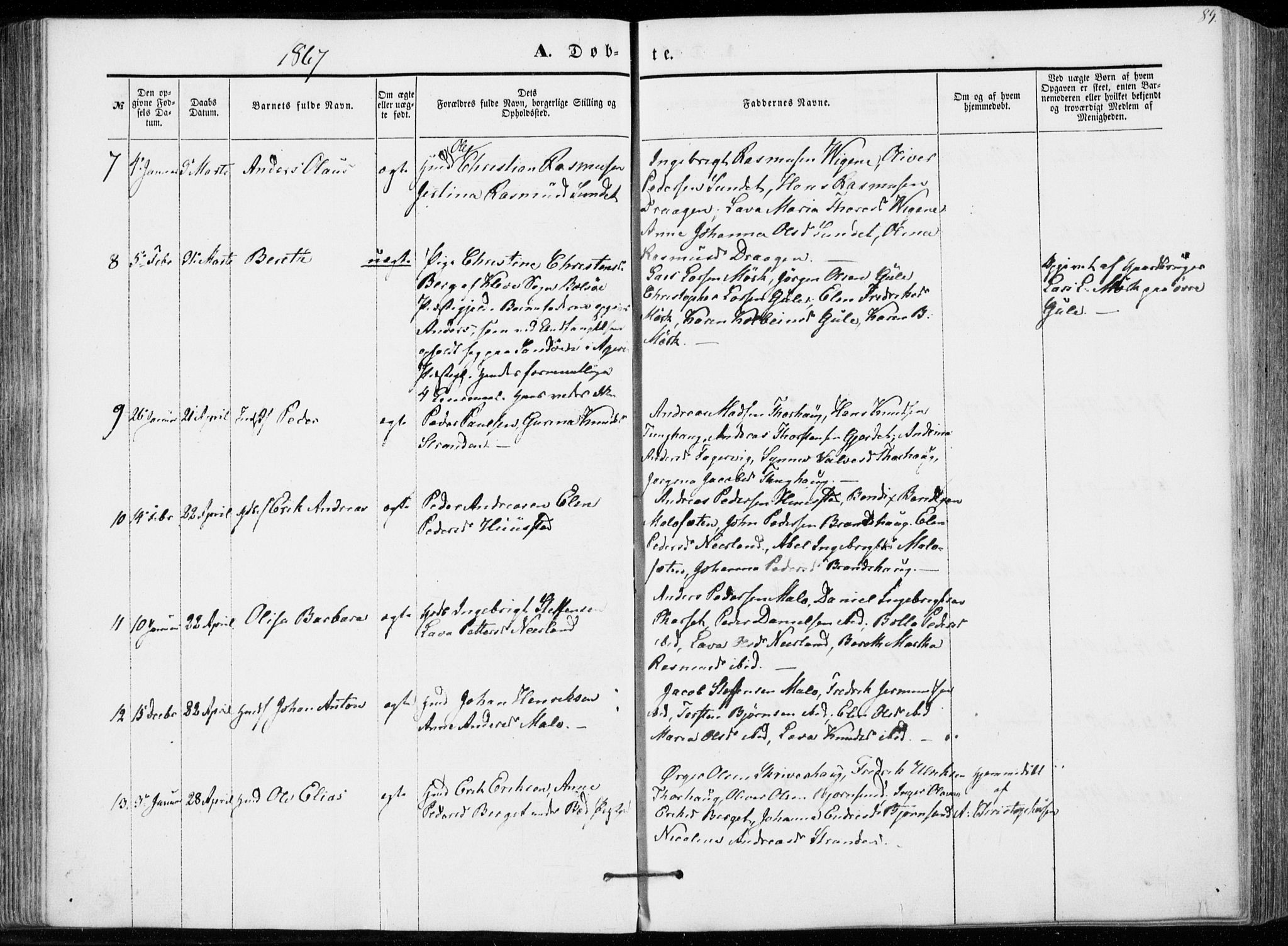 Ministerialprotokoller, klokkerbøker og fødselsregistre - Møre og Romsdal, SAT/A-1454/566/L0767: Parish register (official) no. 566A06, 1852-1868, p. 89