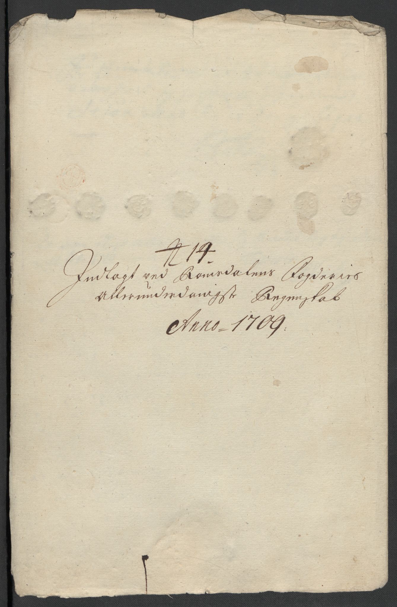 Rentekammeret inntil 1814, Reviderte regnskaper, Fogderegnskap, RA/EA-4092/R55/L3659: Fogderegnskap Romsdal, 1709-1710, p. 143