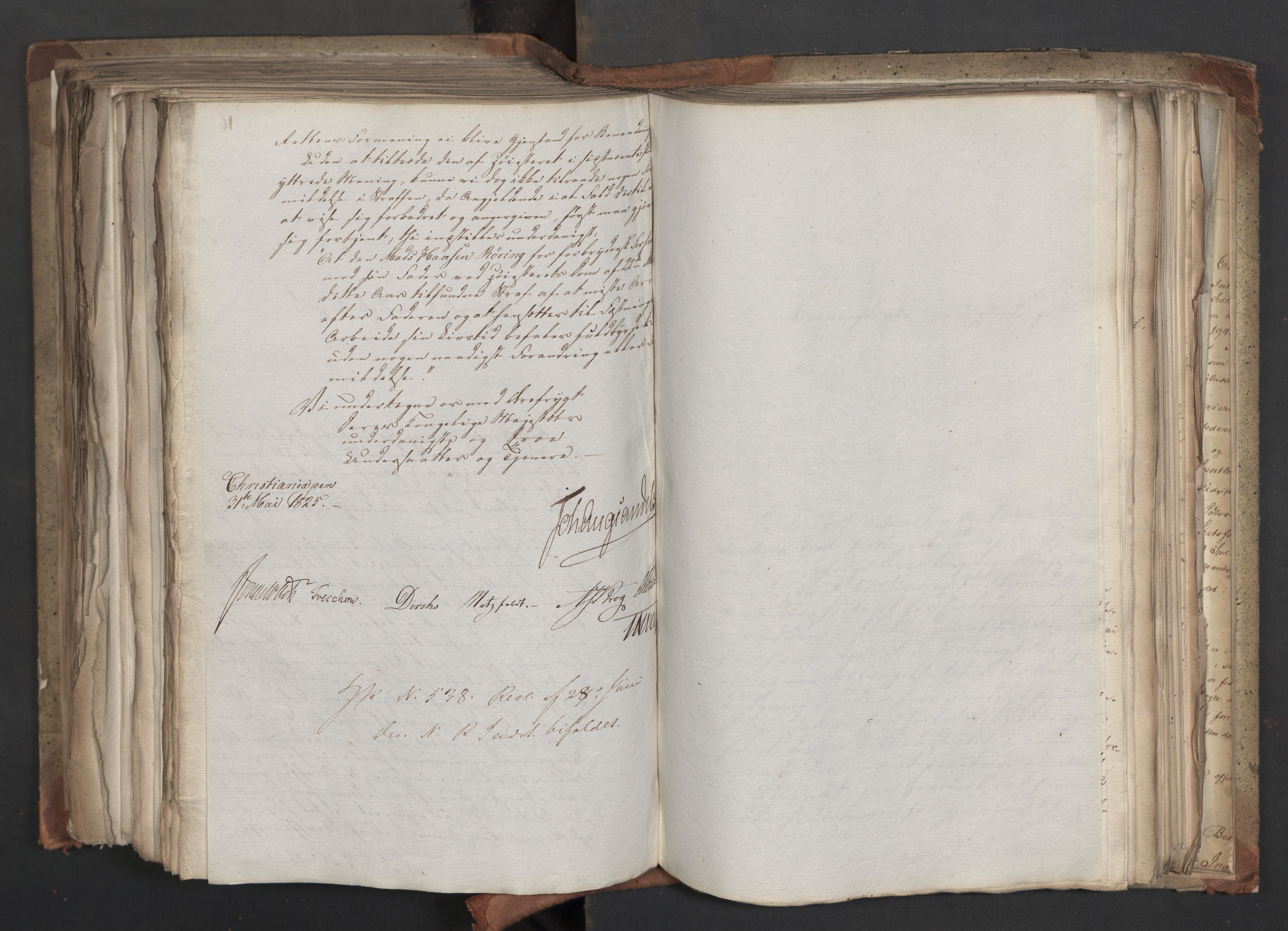 Statsrådsavdelingen i Stockholm, AV/RA-S-1003/D/Da/L0042: Regjeringsinnstillinger nr. 2467-2705, 1825, p. 476