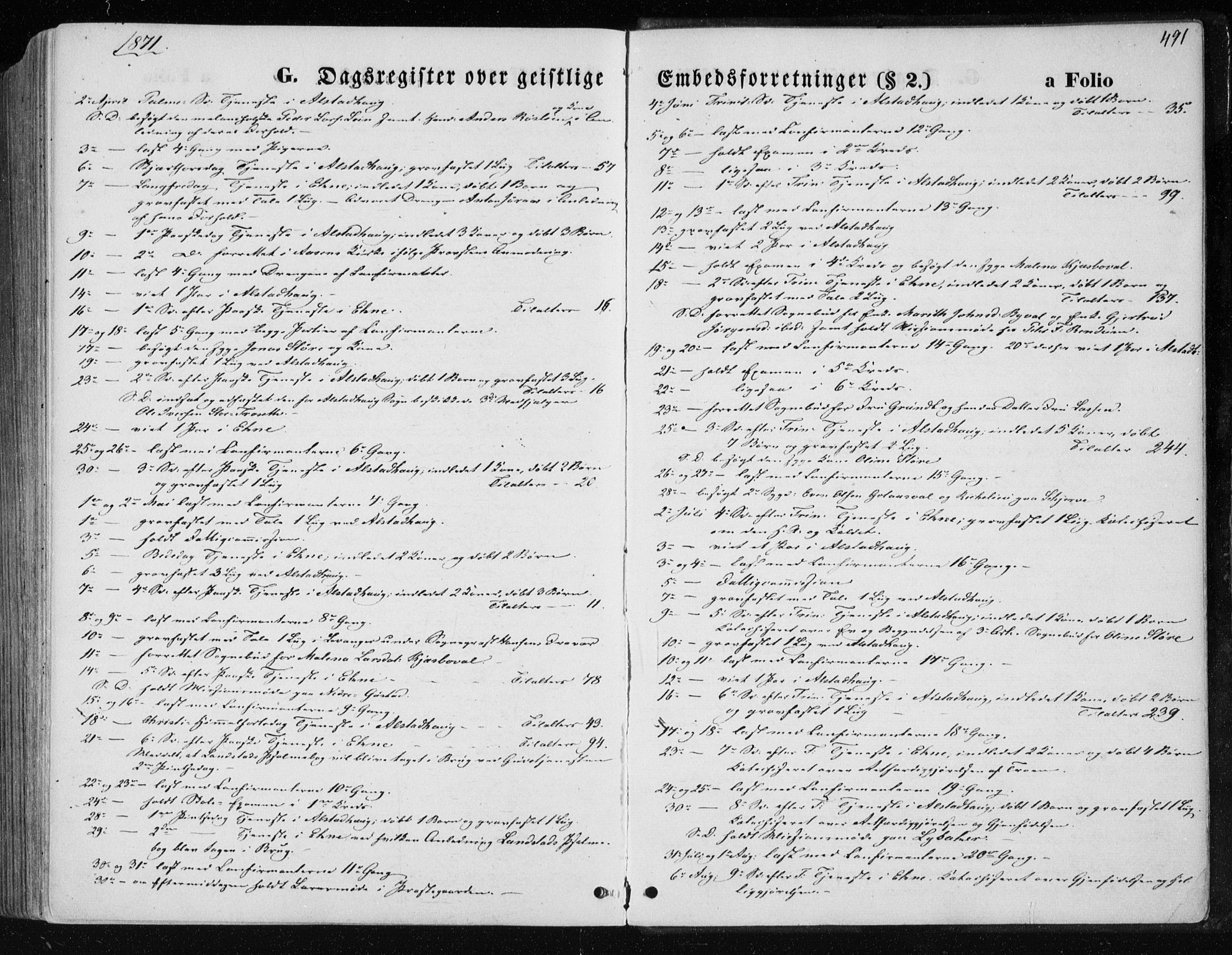 Ministerialprotokoller, klokkerbøker og fødselsregistre - Nord-Trøndelag, AV/SAT-A-1458/717/L0157: Parish register (official) no. 717A08 /1, 1863-1877, p. 491