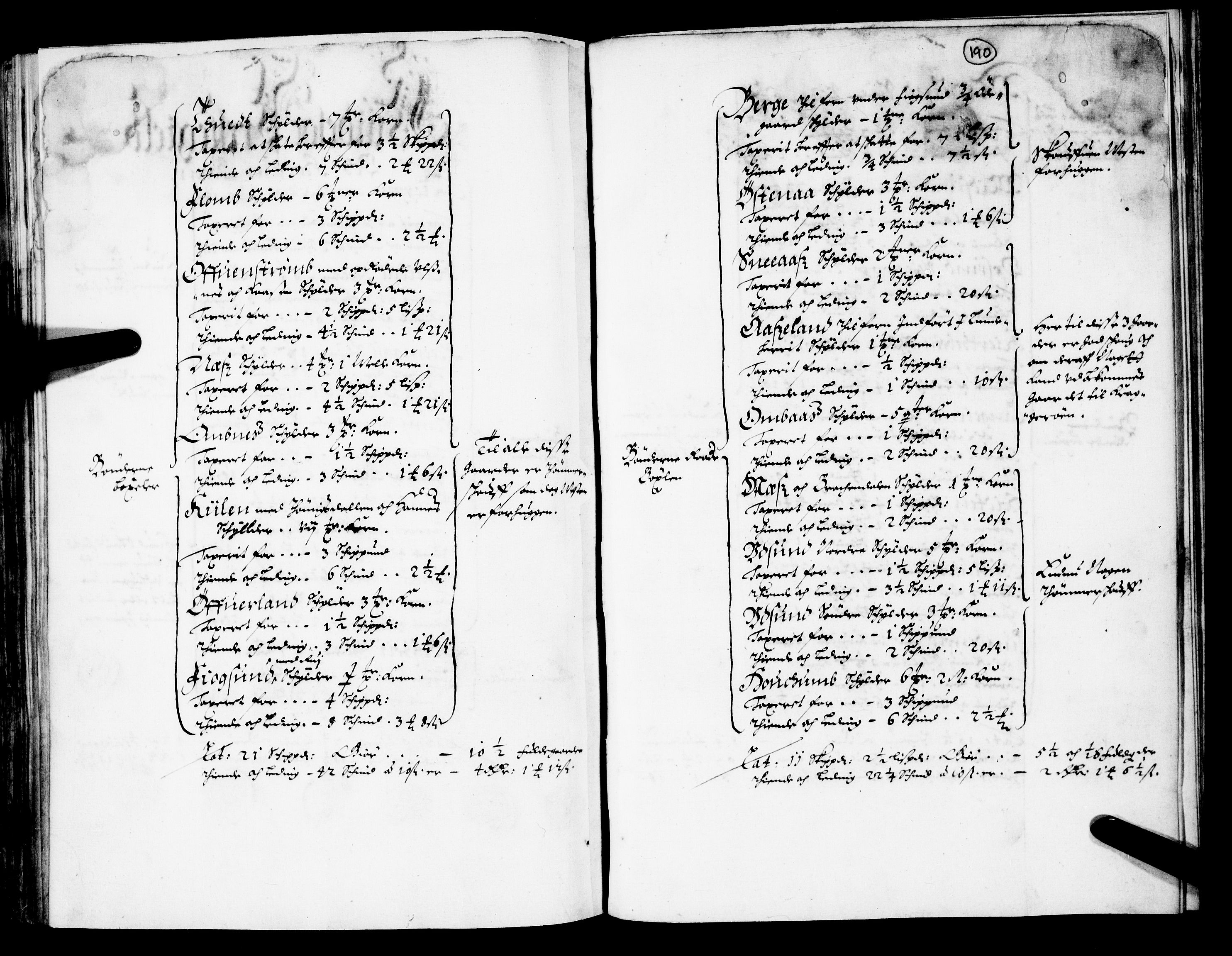 Rentekammeret inntil 1814, Realistisk ordnet avdeling, AV/RA-EA-4070/N/Nb/Nba/L0026: Nedre og Øvre Telemark fogderi, 1667, p. 189b-190a