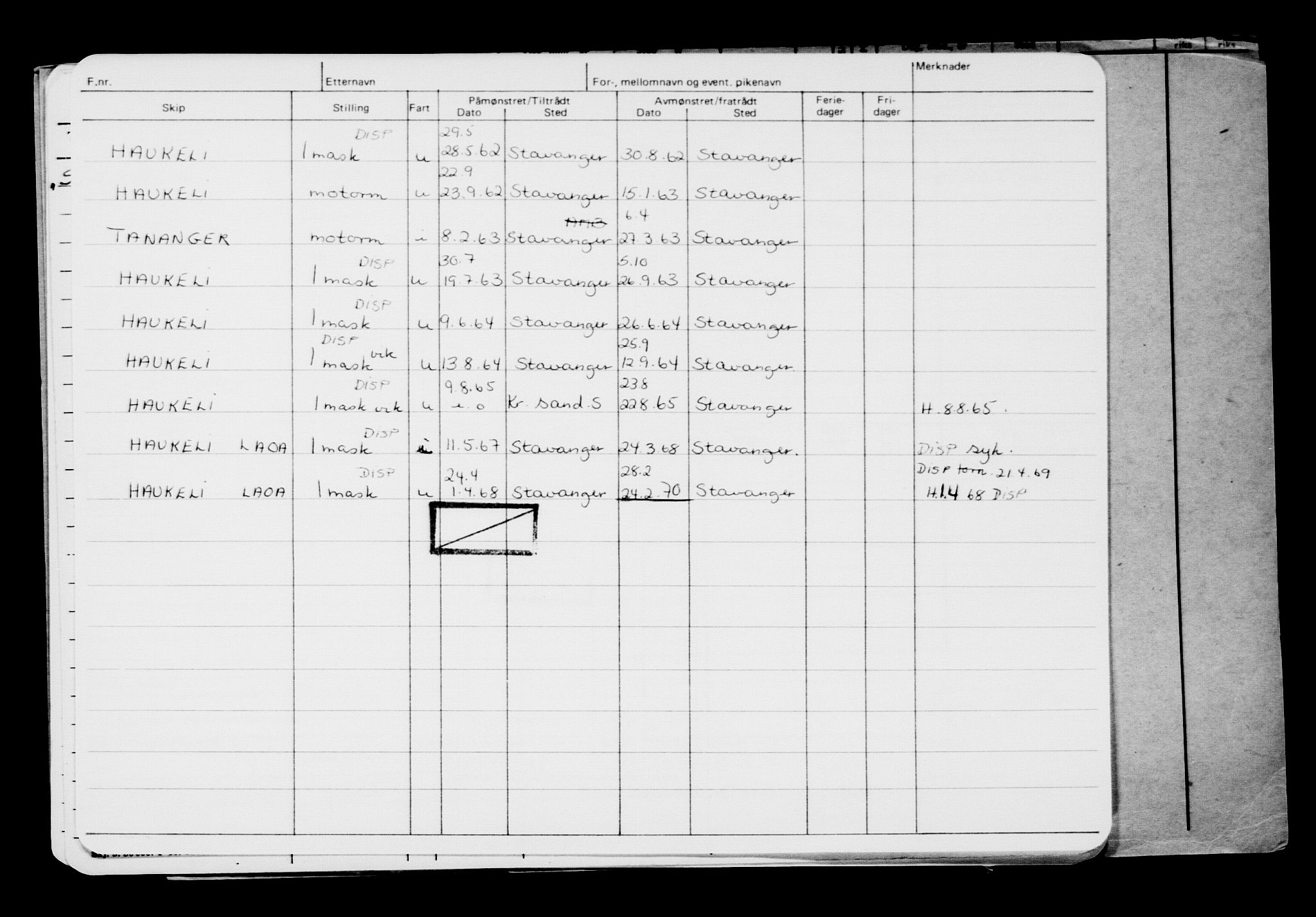 Direktoratet for sjømenn, RA/S-3545/G/Gb/L0145: Hovedkort, 1917, p. 351