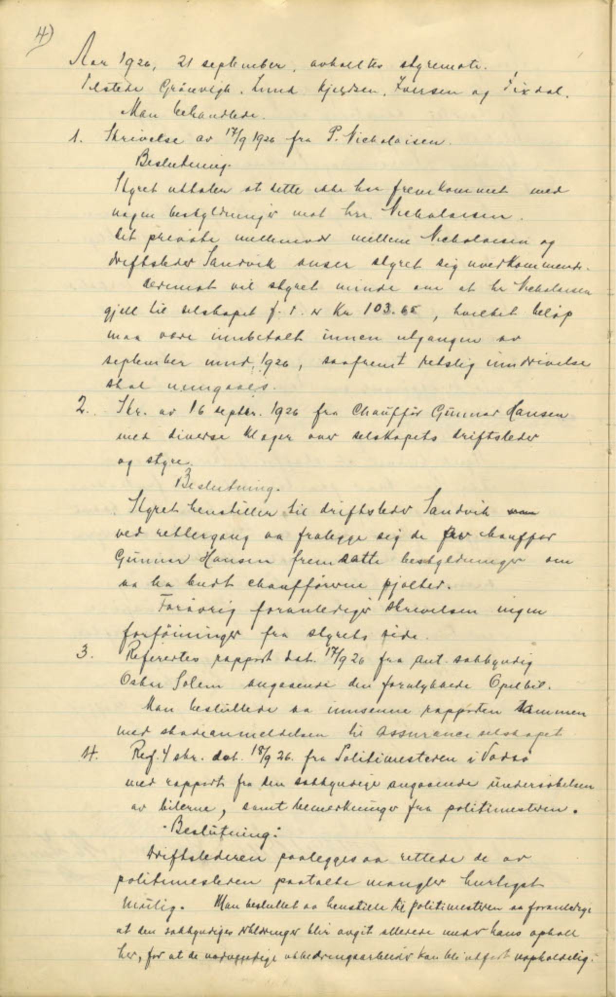  Polarbil AS, FMFB/A-1033/A/Aa/L0002: Forhandlingsprotokoll, 1926-1935, p. 6
