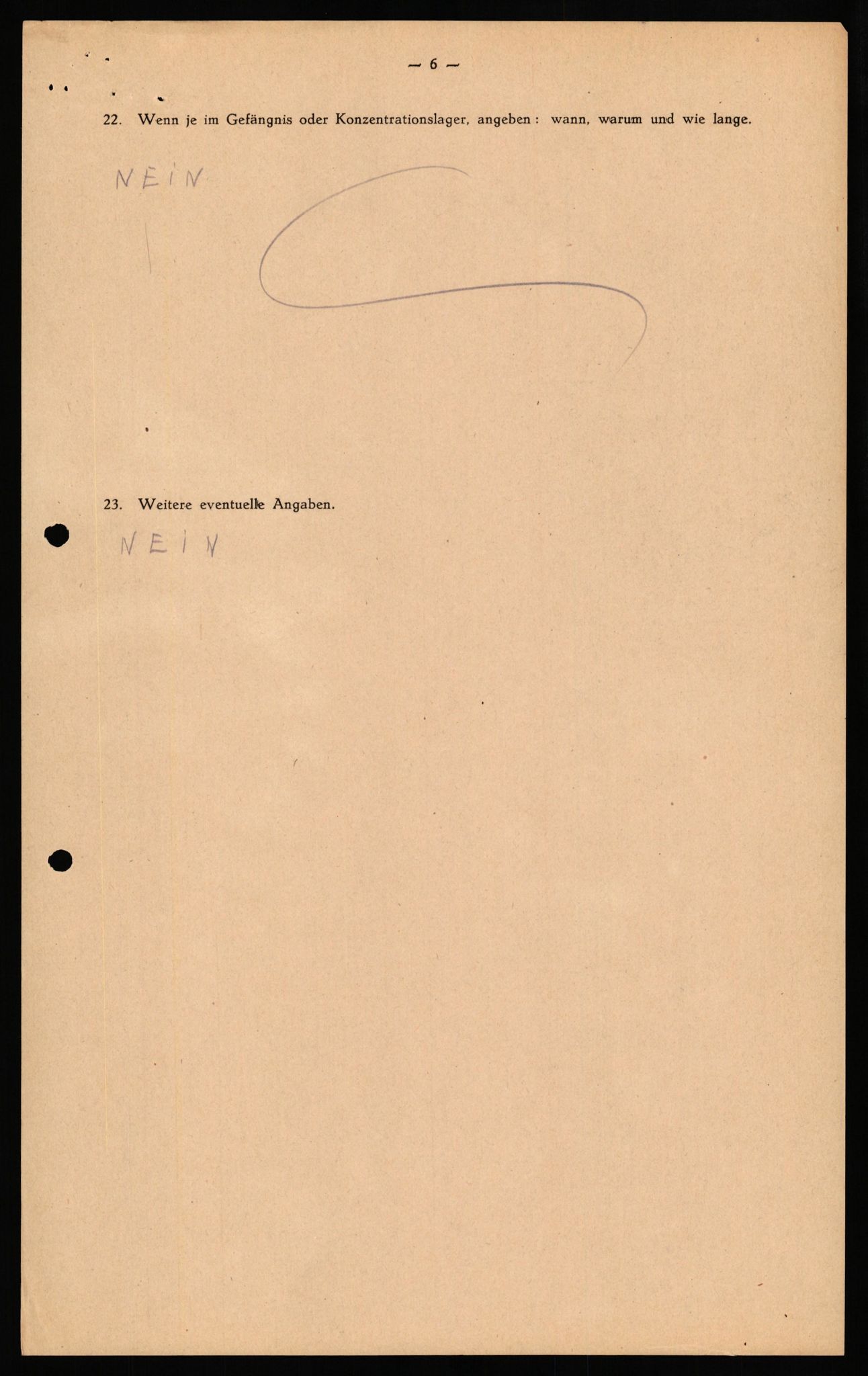 Forsvaret, Forsvarets overkommando II, AV/RA-RAFA-3915/D/Db/L0033: CI Questionaires. Tyske okkupasjonsstyrker i Norge. Tyskere., 1945-1946, p. 292