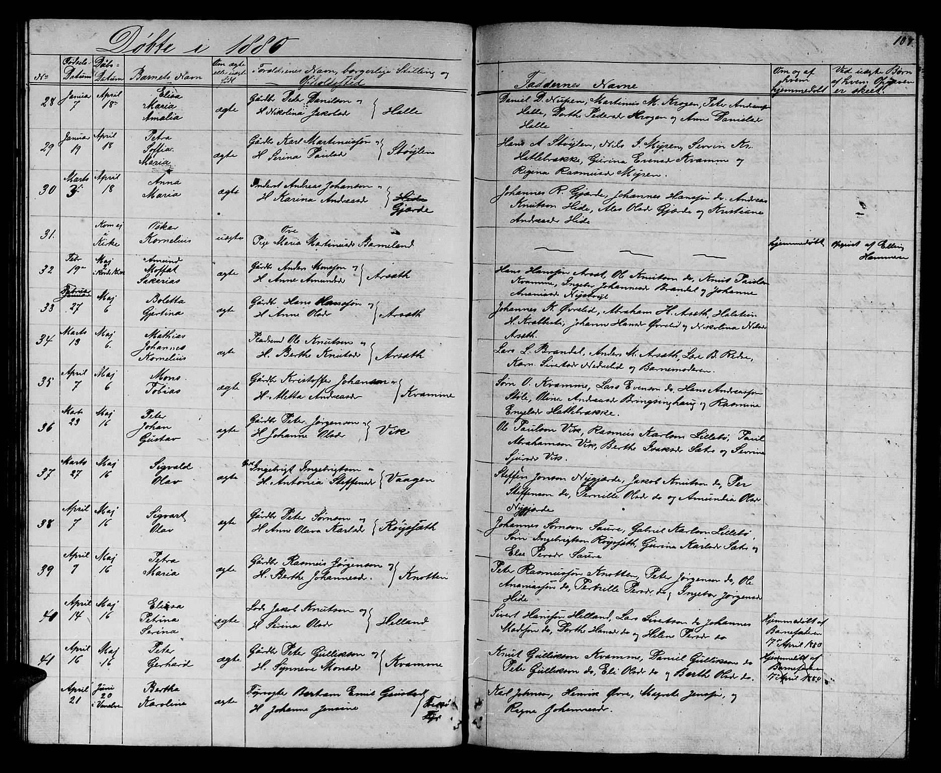 Ministerialprotokoller, klokkerbøker og fødselsregistre - Møre og Romsdal, AV/SAT-A-1454/503/L0047: Parish register (copy) no. 503C02, 1854-1884, p. 107