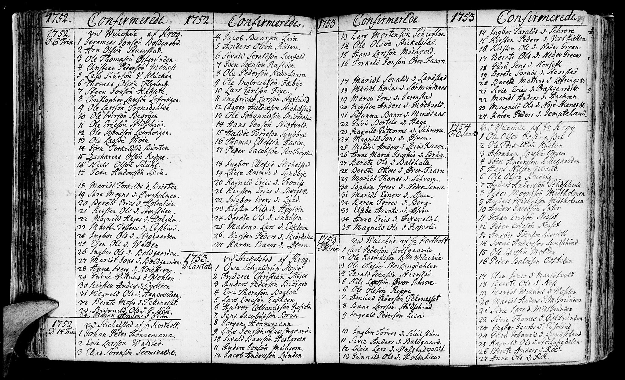 Ministerialprotokoller, klokkerbøker og fødselsregistre - Nord-Trøndelag, SAT/A-1458/723/L0231: Parish register (official) no. 723A02, 1748-1780, p. 89
