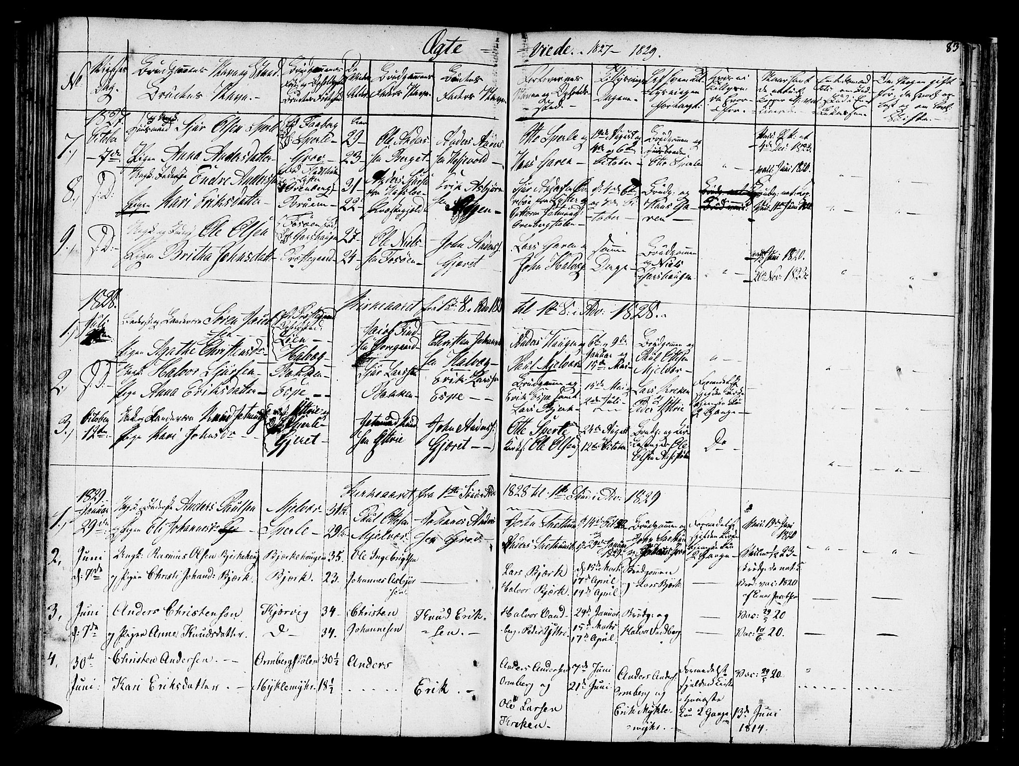 Jostedal sokneprestembete, AV/SAB-A-80601/H/Haa/Haaa/L0003: Parish register (official) no. A 3, 1807-1837, p. 83