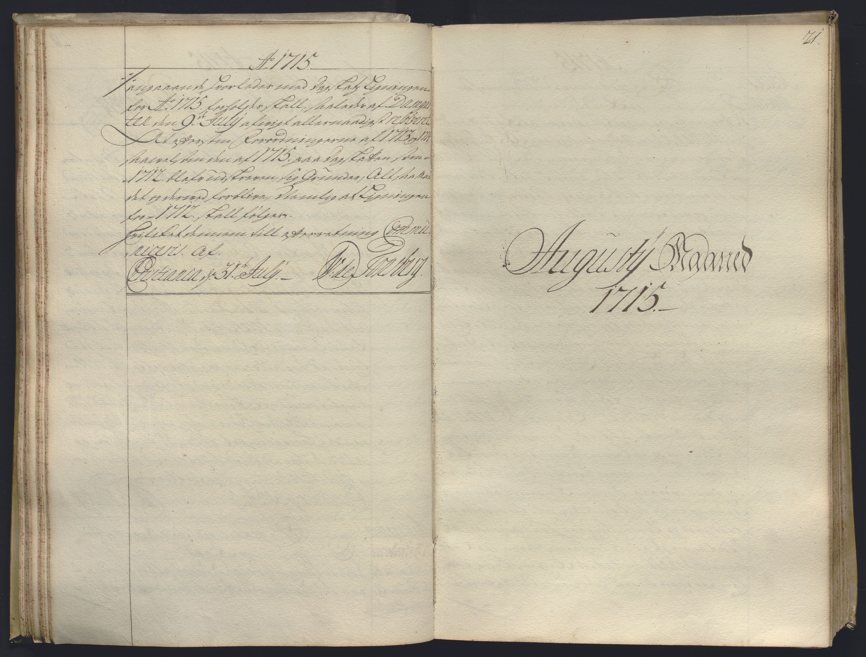 Kristiania stiftamt, AV/SAO-A-10386/B/Ba/L0004: Kopibok, 1715-1717, p. 20b-21a