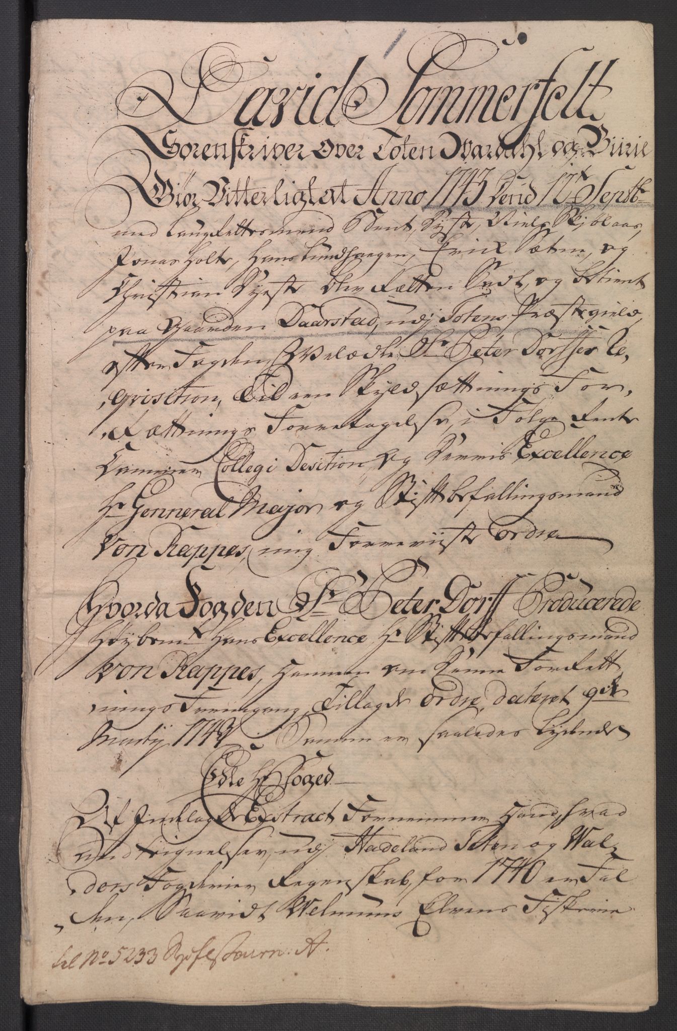 Rentekammeret inntil 1814, Reviderte regnskaper, Fogderegnskap, AV/RA-EA-4092/R18/L1345: Fogderegnskap Hadeland, Toten og Valdres, 1745-1746, p. 36