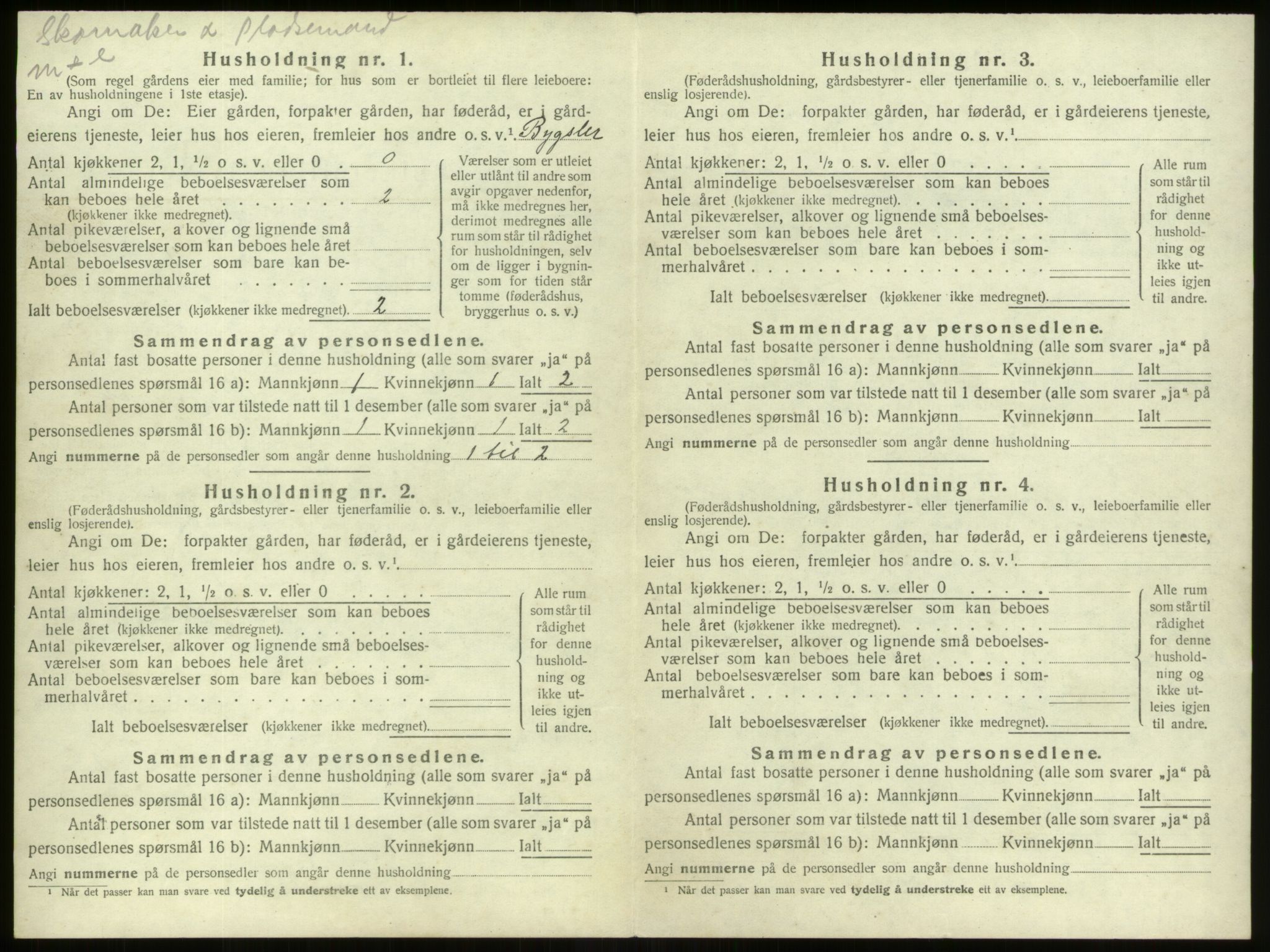 SAB, 1920 census for Stryn, 1920, p. 560