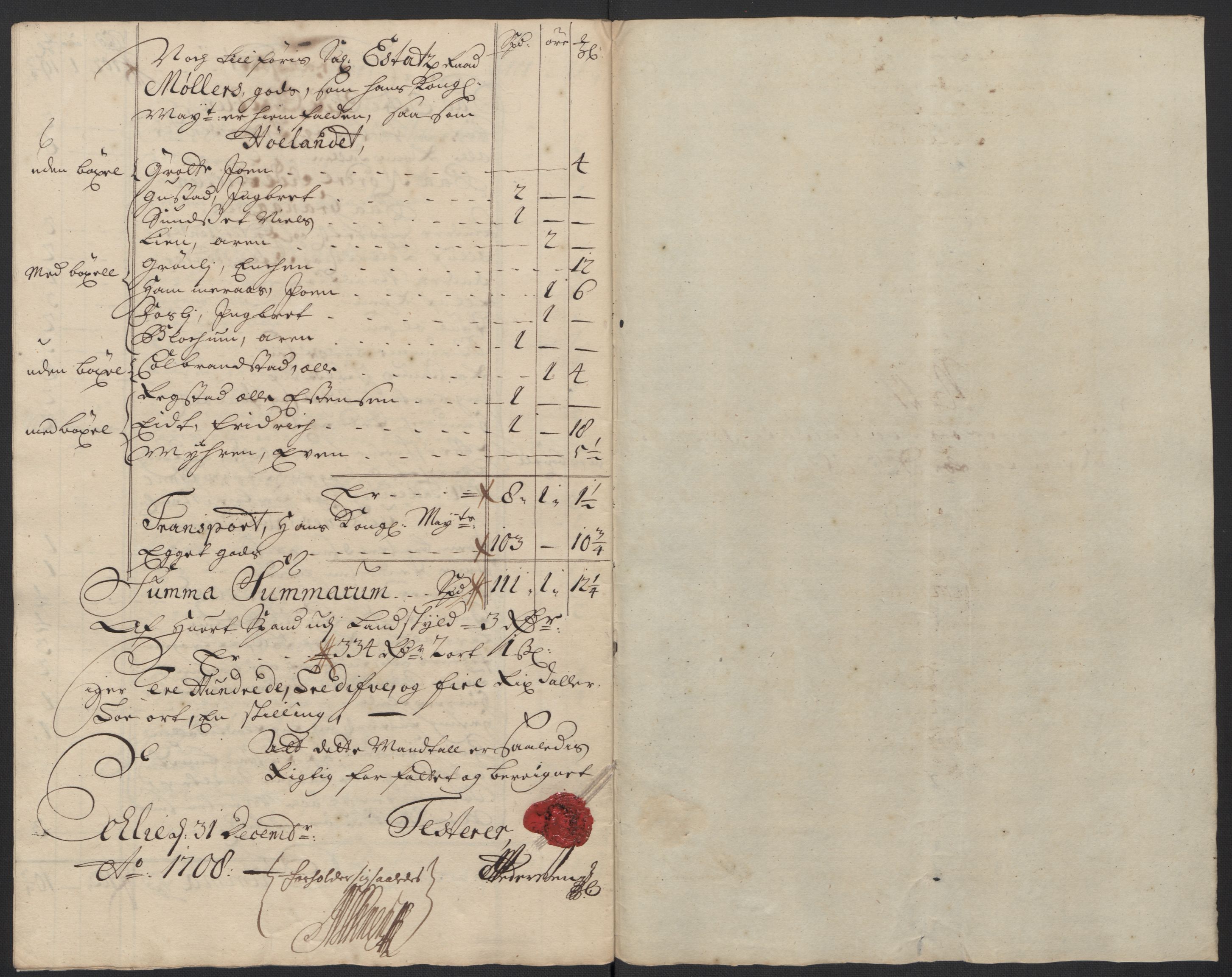 Rentekammeret inntil 1814, Reviderte regnskaper, Fogderegnskap, AV/RA-EA-4092/R60/L3958: Fogderegnskap Orkdal og Gauldal, 1708, p. 280