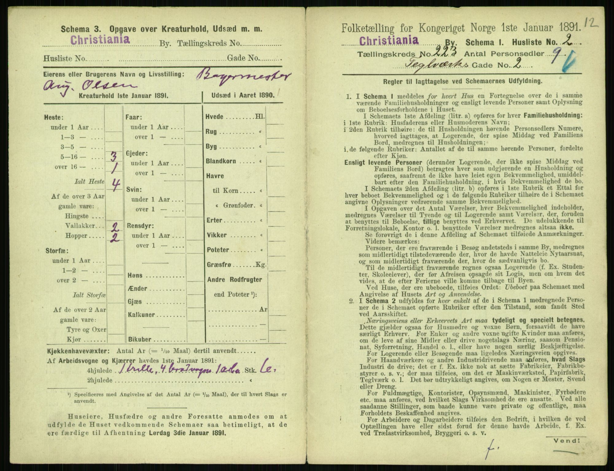 RA, 1891 census for 0301 Kristiania, 1891, p. 134165