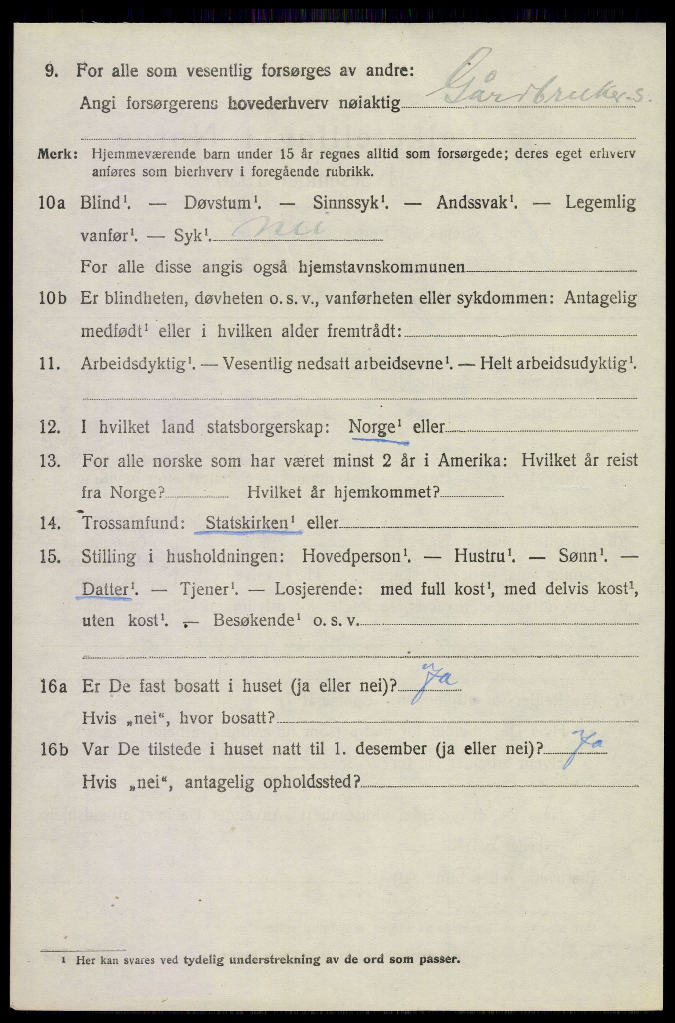 SAKO, 1920 census for Holla, 1920, p. 5300