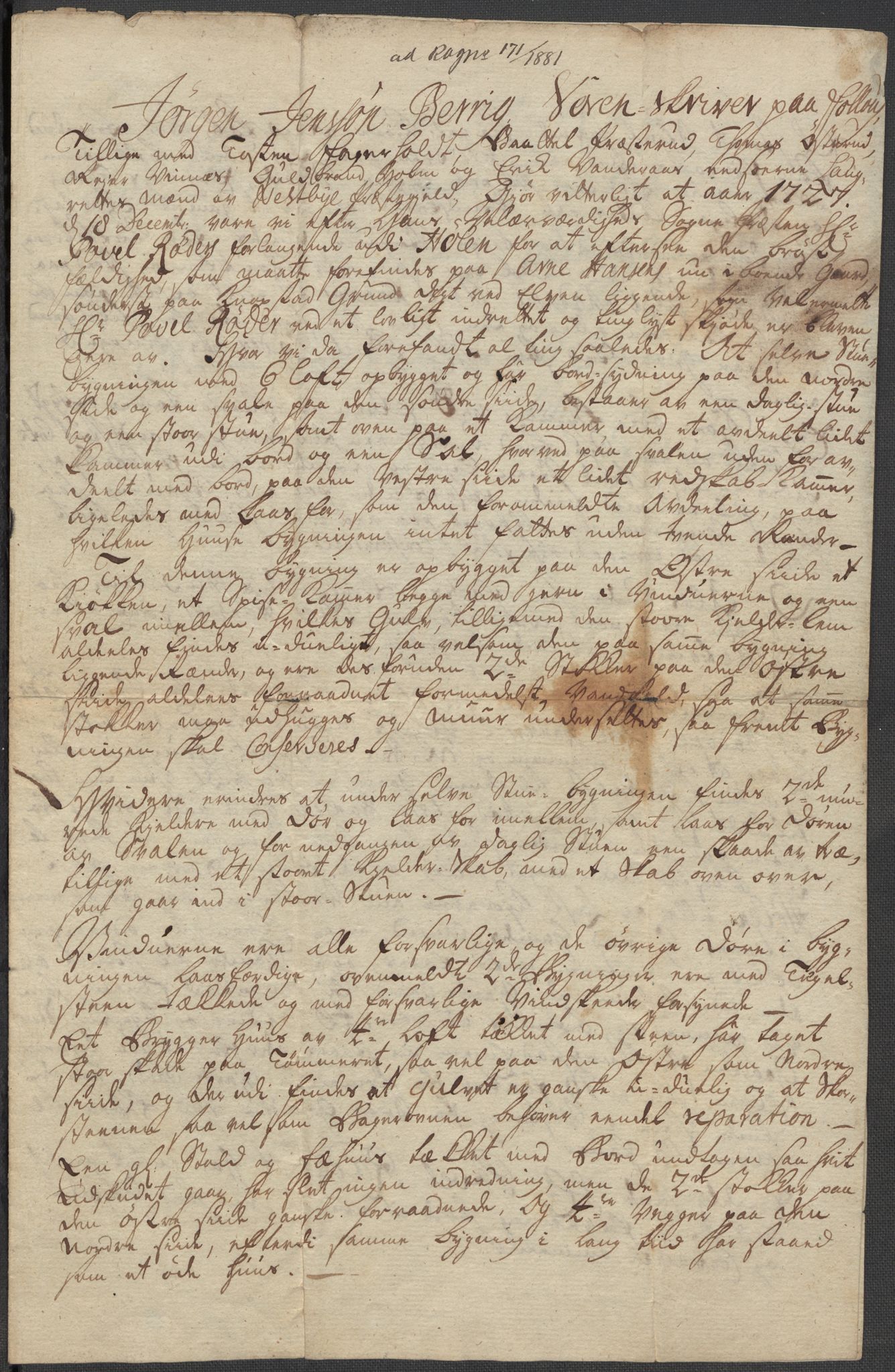 Riksarkivets diplomsamling, AV/RA-EA-5965/F15/L0001: Prestearkiv - Østfold, 1571-1795, p. 231