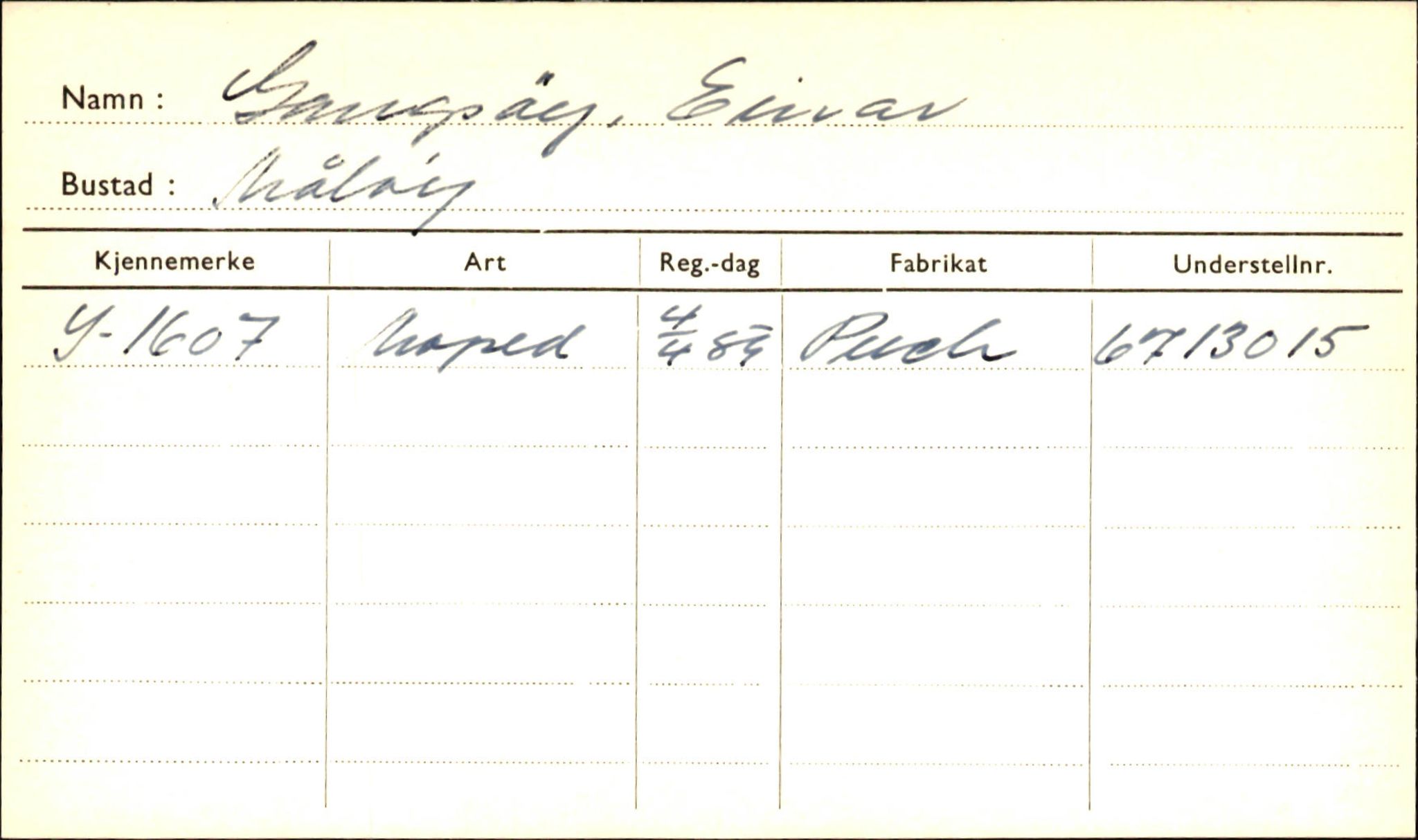 Statens vegvesen, Sogn og Fjordane vegkontor, AV/SAB-A-5301/4/F/L0001D: Eigarregister Fjordane til 1.6.1961, 1930-1961, p. 310