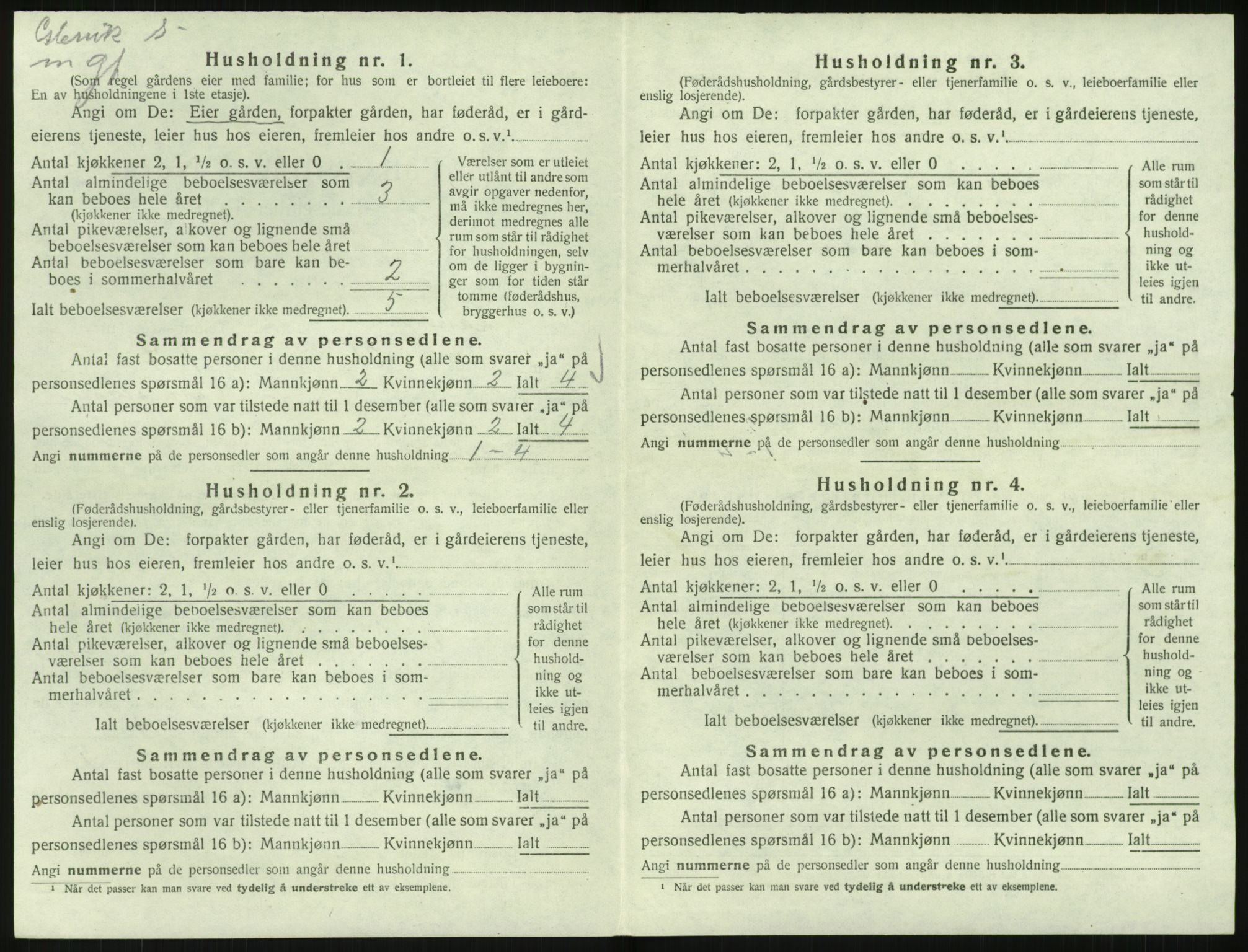 SAK, 1920 census for Landvik, 1920, p. 529