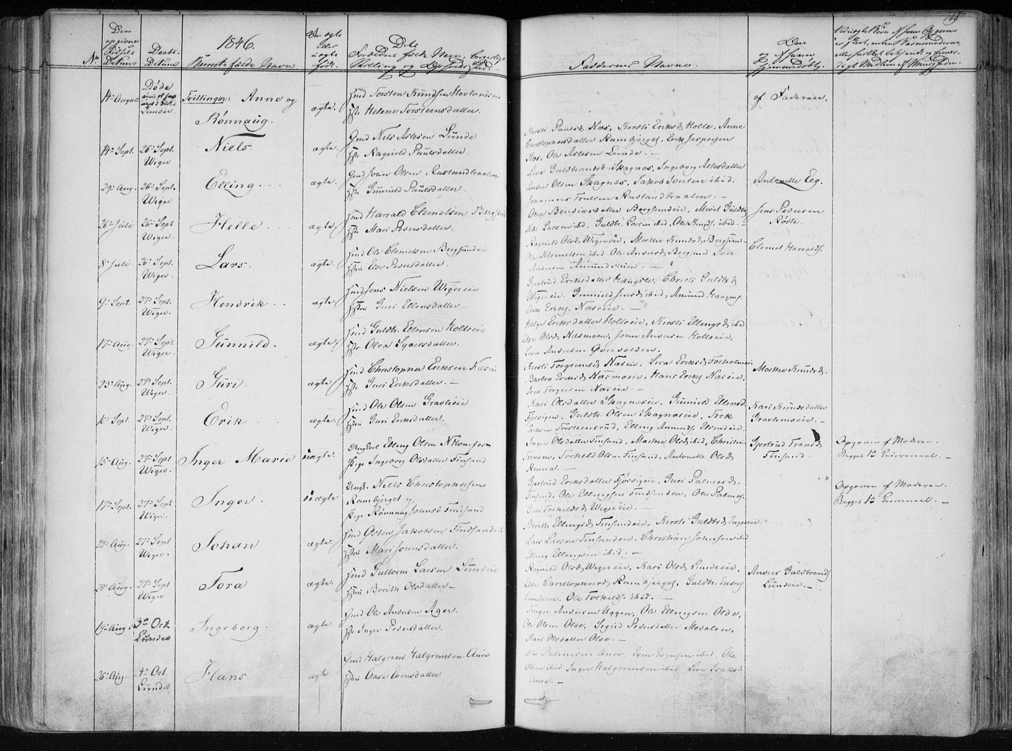 Norderhov kirkebøker, SAKO/A-237/F/Fa/L0010: Parish register (official) no. 10, 1837-1847, p. 169